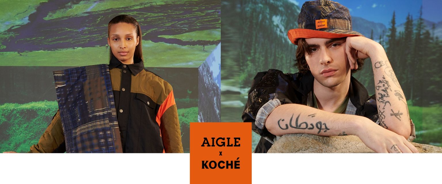 Коллаборация брендов Aigle и KOCHÉ