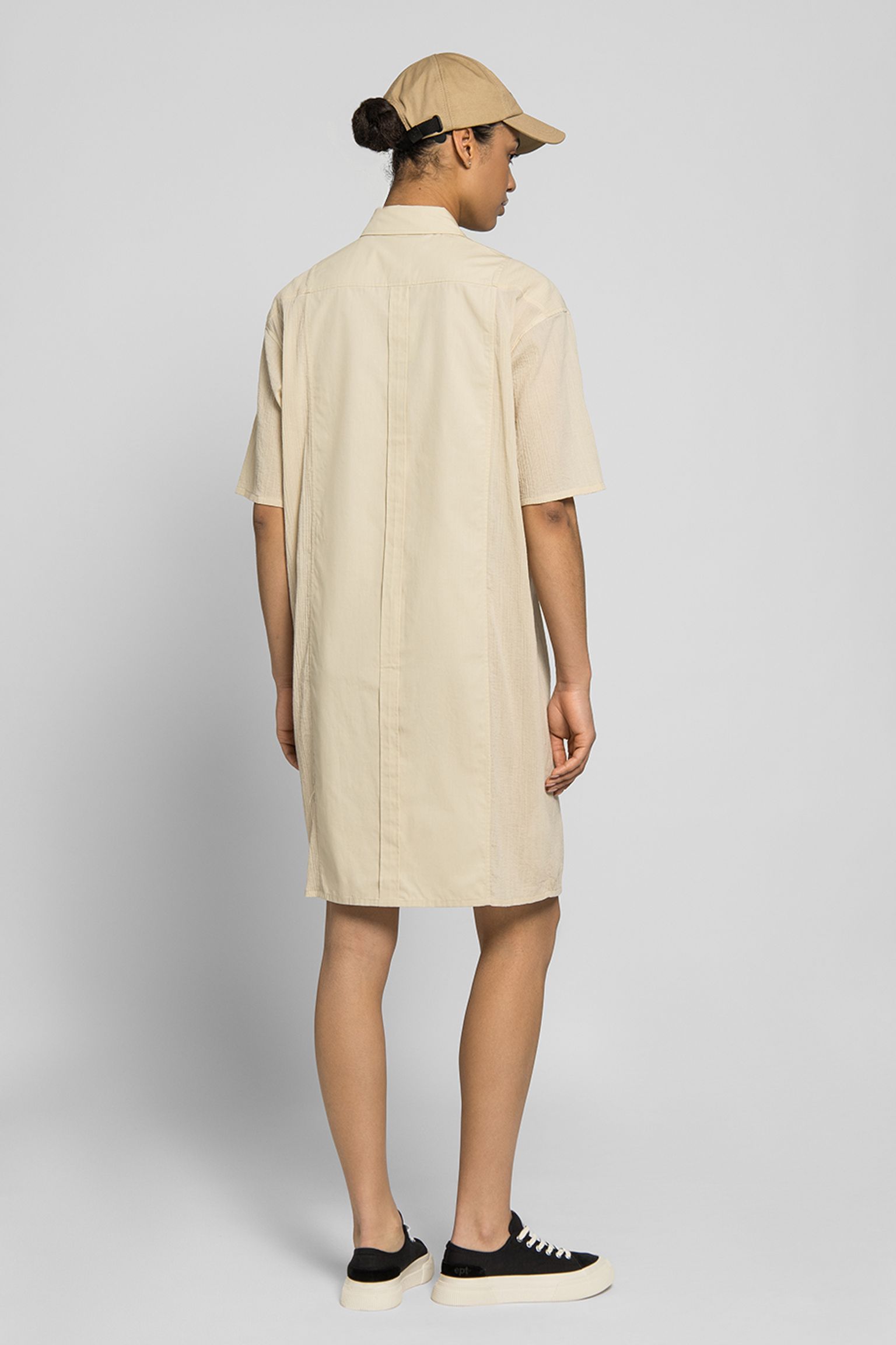 Стильні Сукня SHEER PANEL SHIRT DRESS