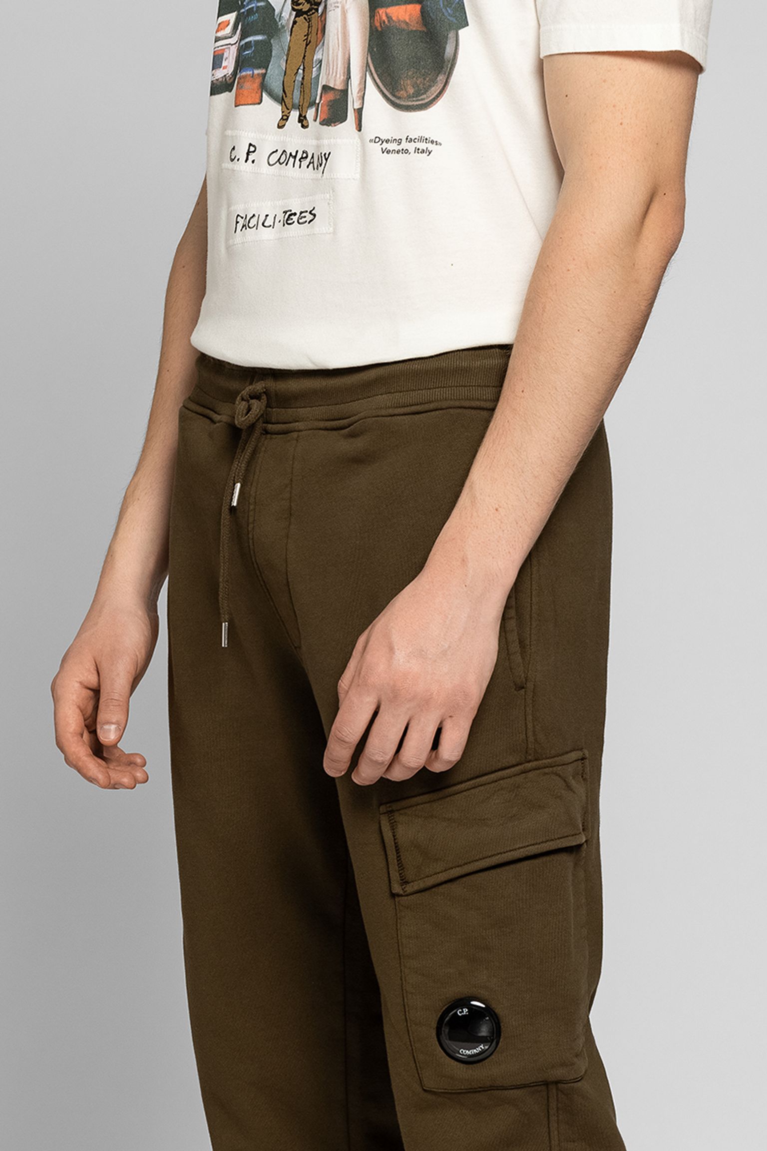 Спортивні брюки COTTON DIAGONAL FLEECE CARGO SWEATPANTS