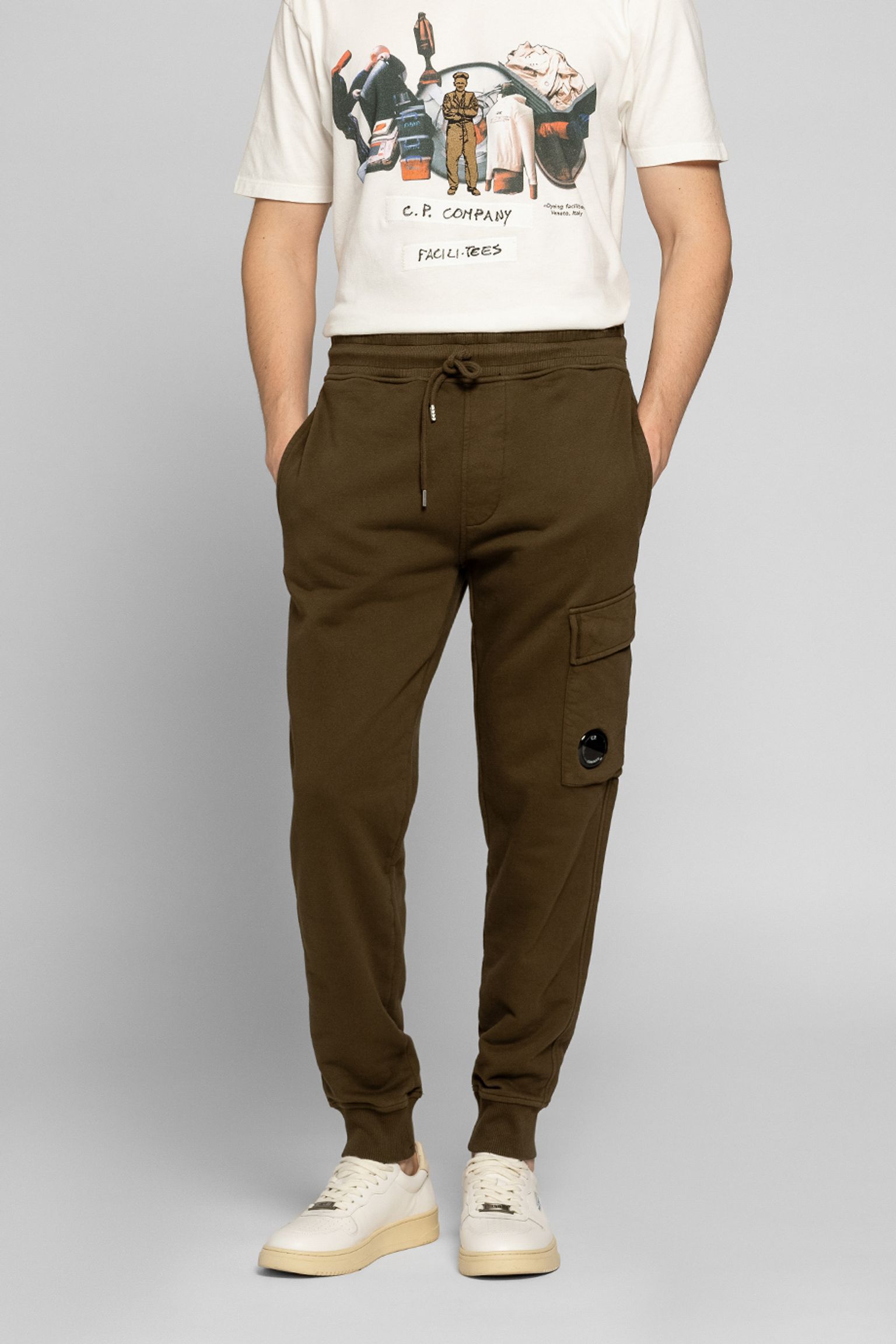Спортивные брюки COTTON DIAGONAL FLEECE CARGO SWEATPANTS с доставкой