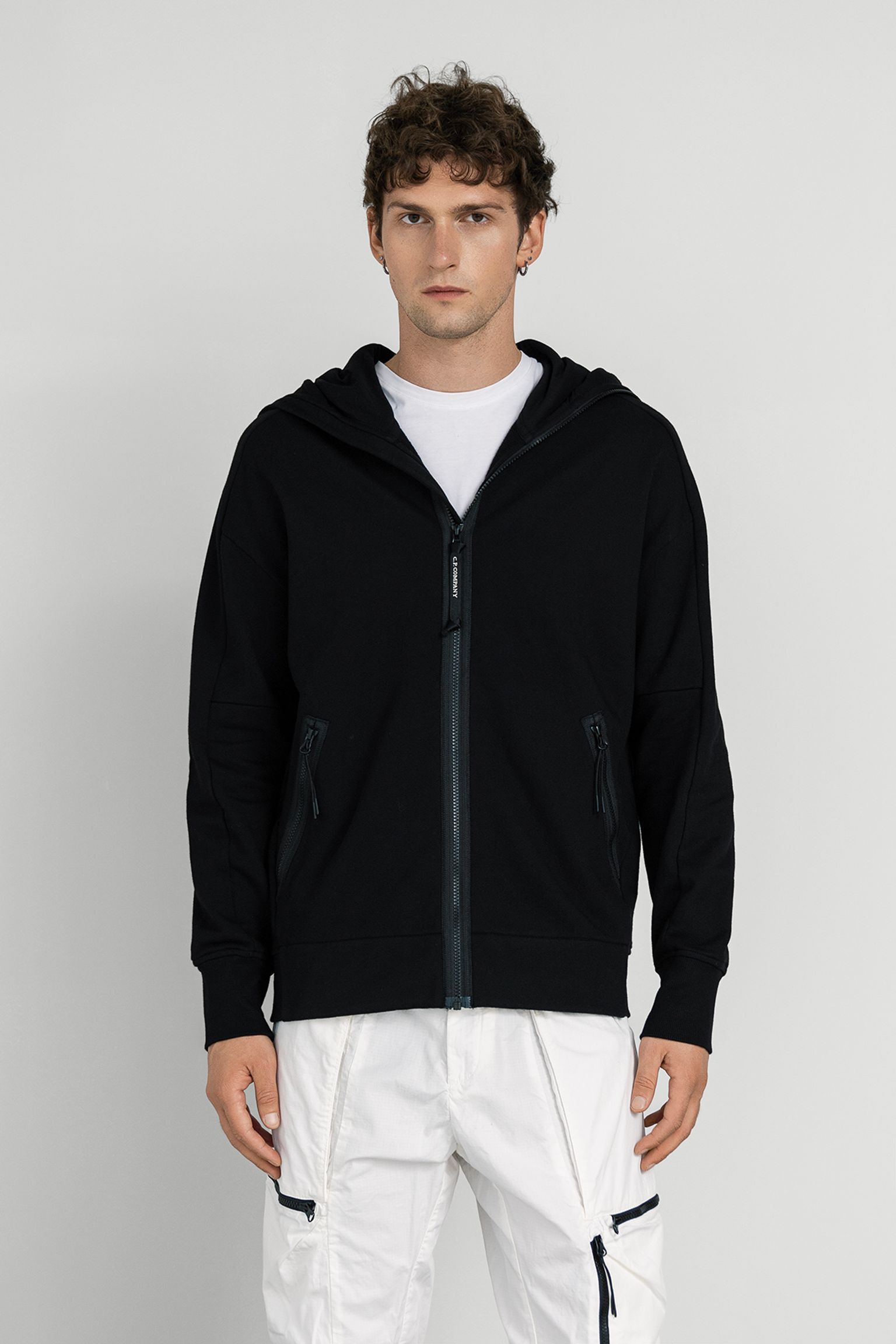 Спортивна кофта SWEATSHIRTS HOODED OPEN IN DIAGONAL RAISED FLEECE