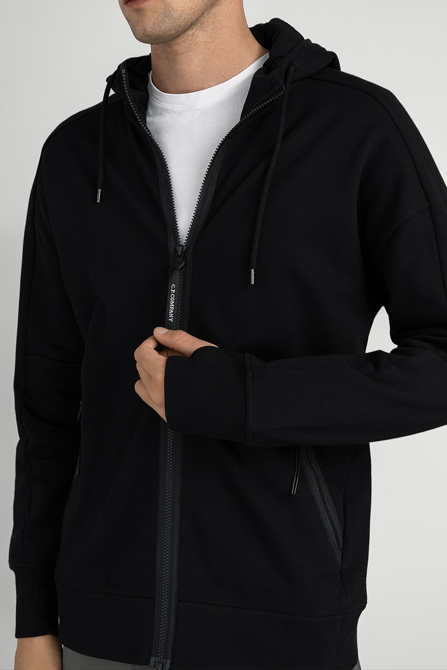 Спортивна кофта SWEATSHIRTS HOODED OPEN IN DIAGONAL RAISED FLEECE