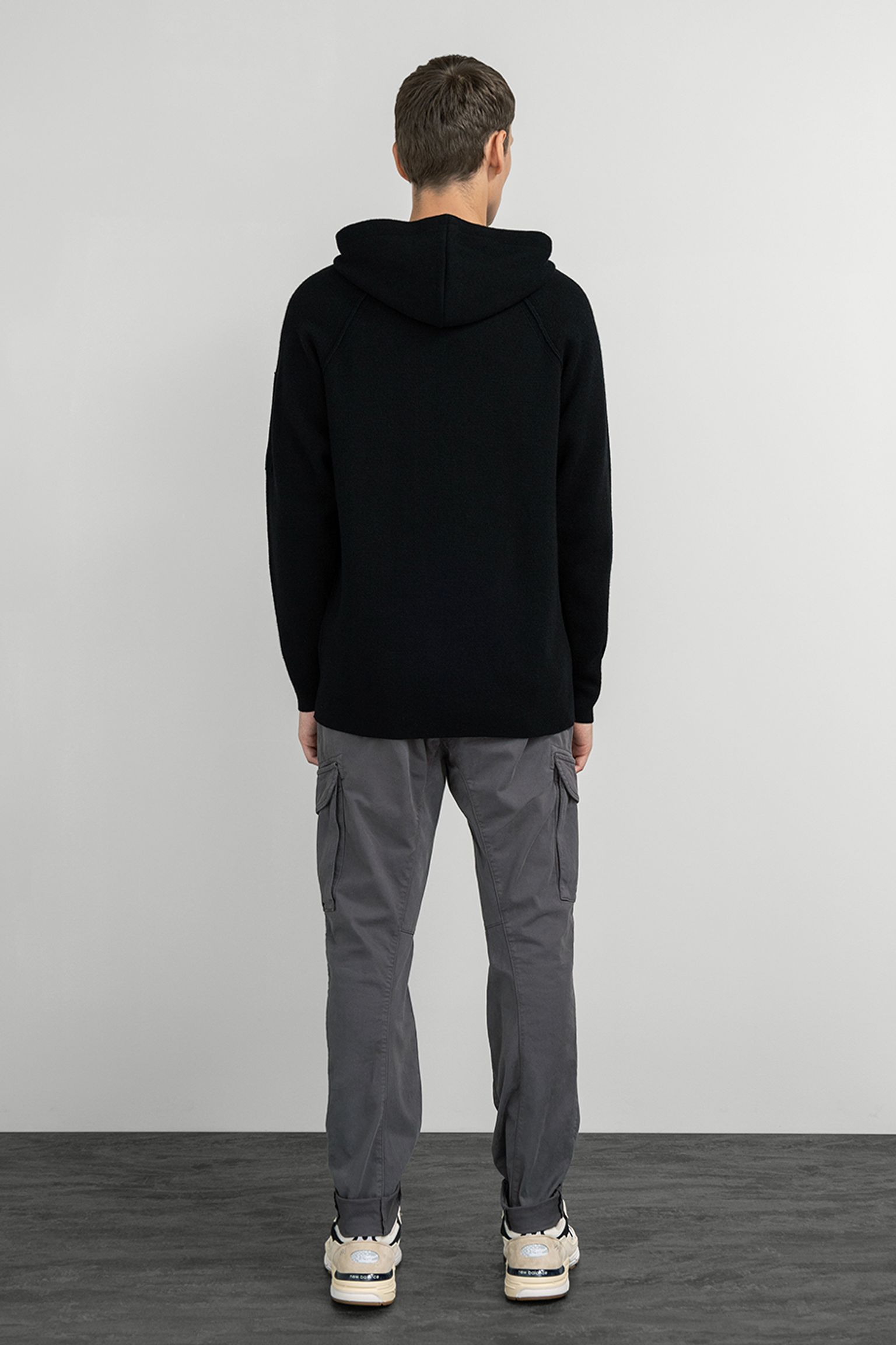 Худи LAMBSWOOL GRS WAFFLE HOODED KNIT