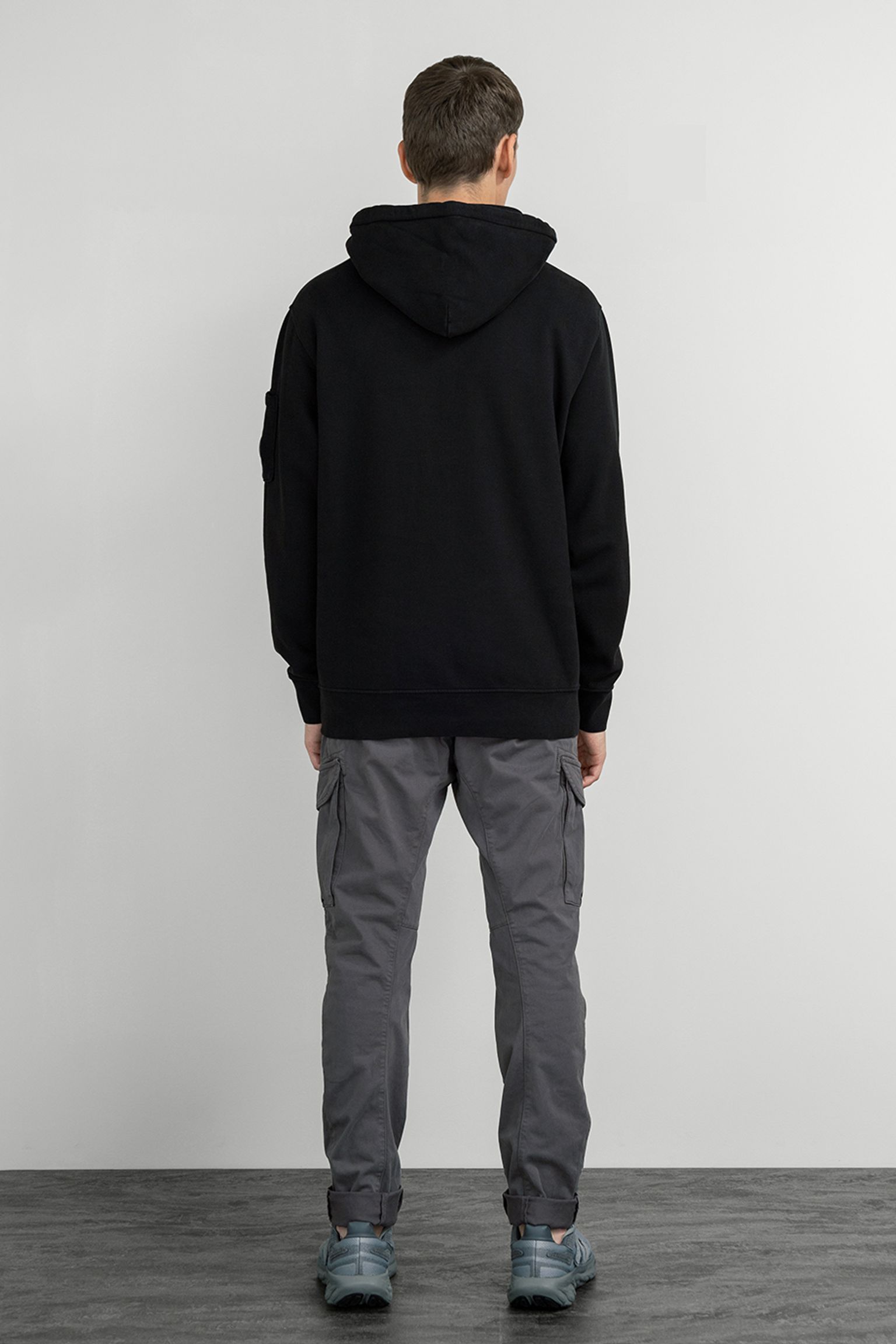 Худи BRUSHED AND EMERIZED DIAGONAL FLEECE LENS HOODED S