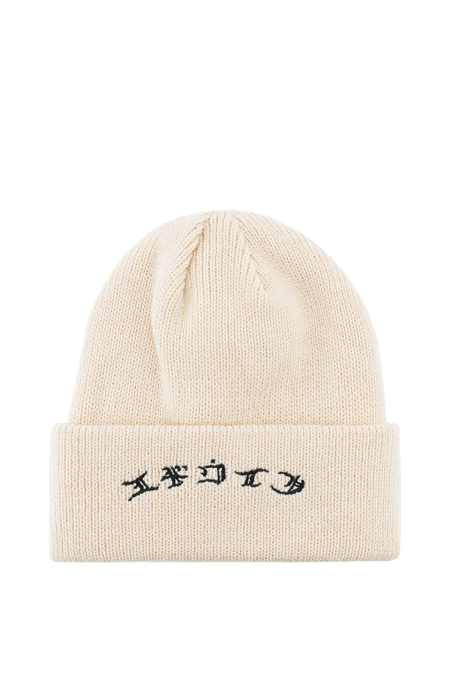 шапка Gothic Beanie Knit  Whitecap Gray garment washed