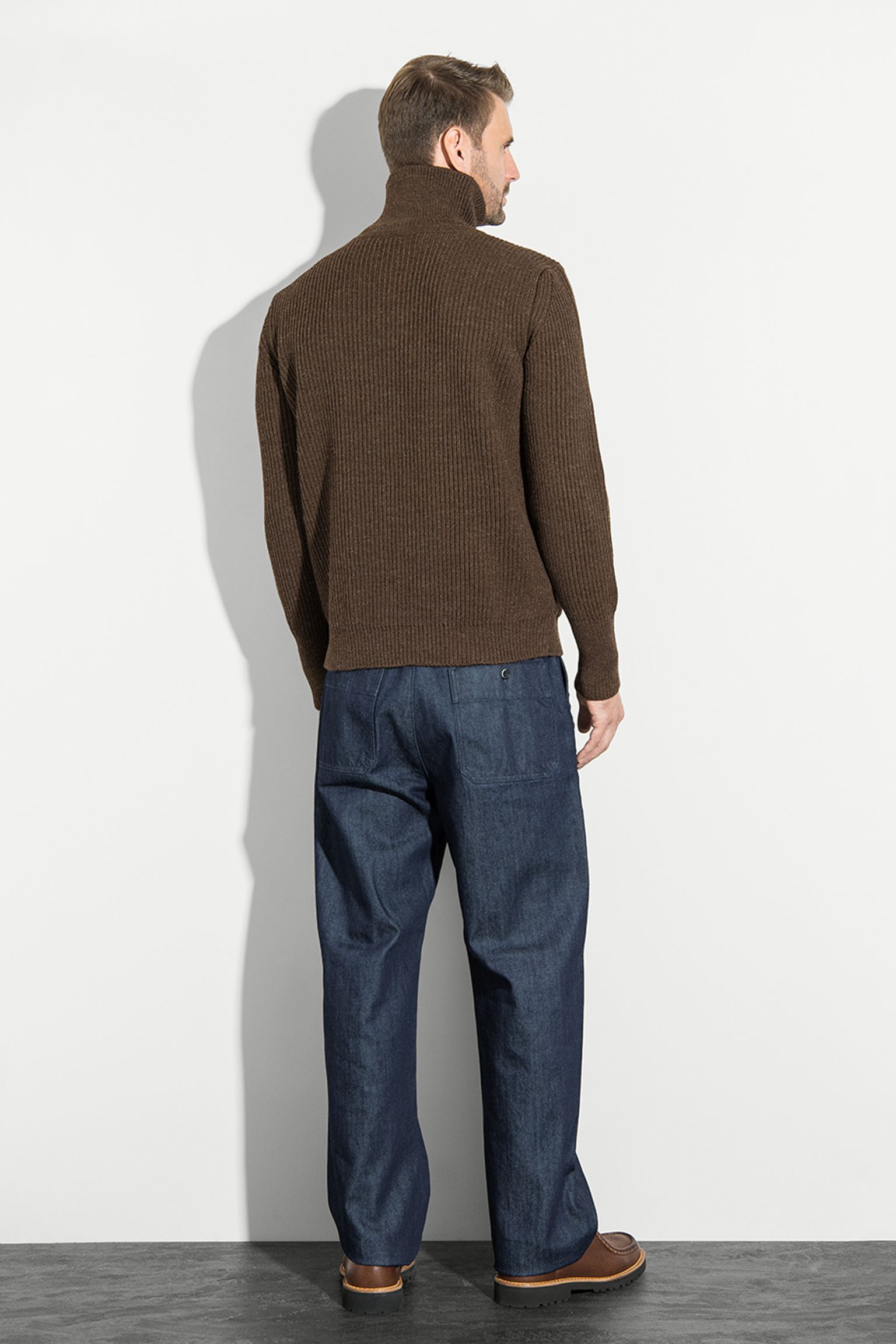 Стильные Кардиган NAVY FULL-ZIP POCKETS