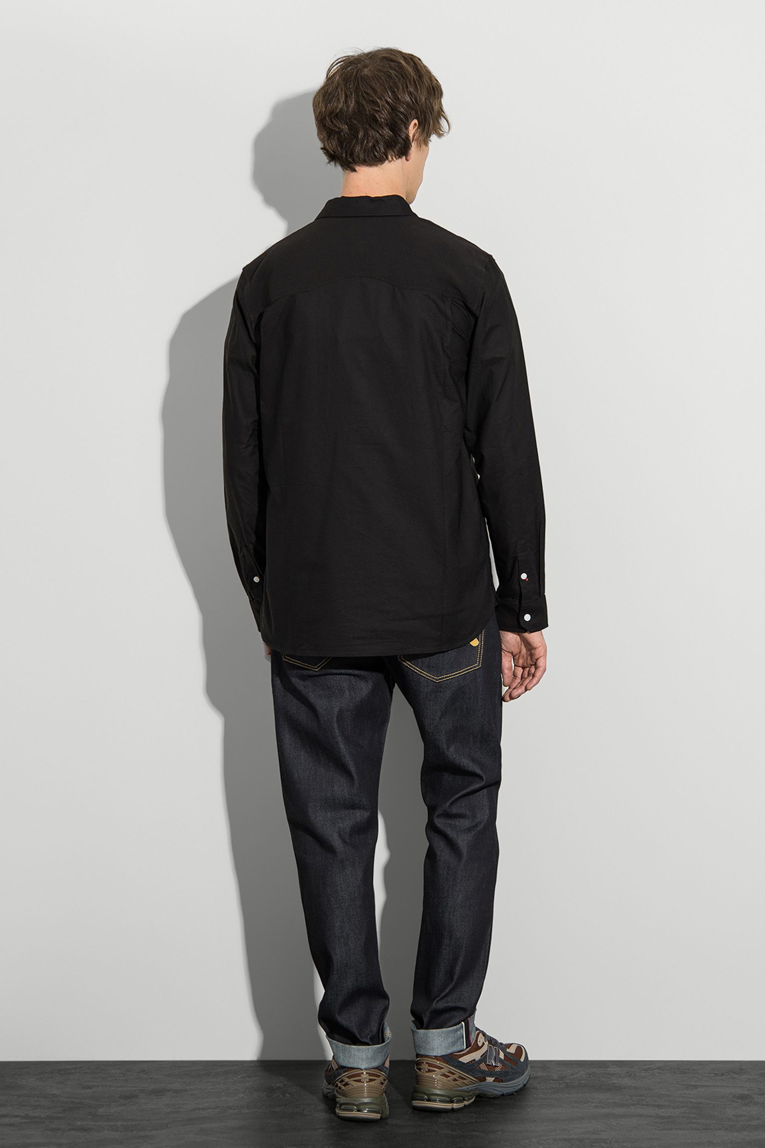 Стильные Рубашка Woven Evisu Logos+Wave Emb Multi-pocket Shirt