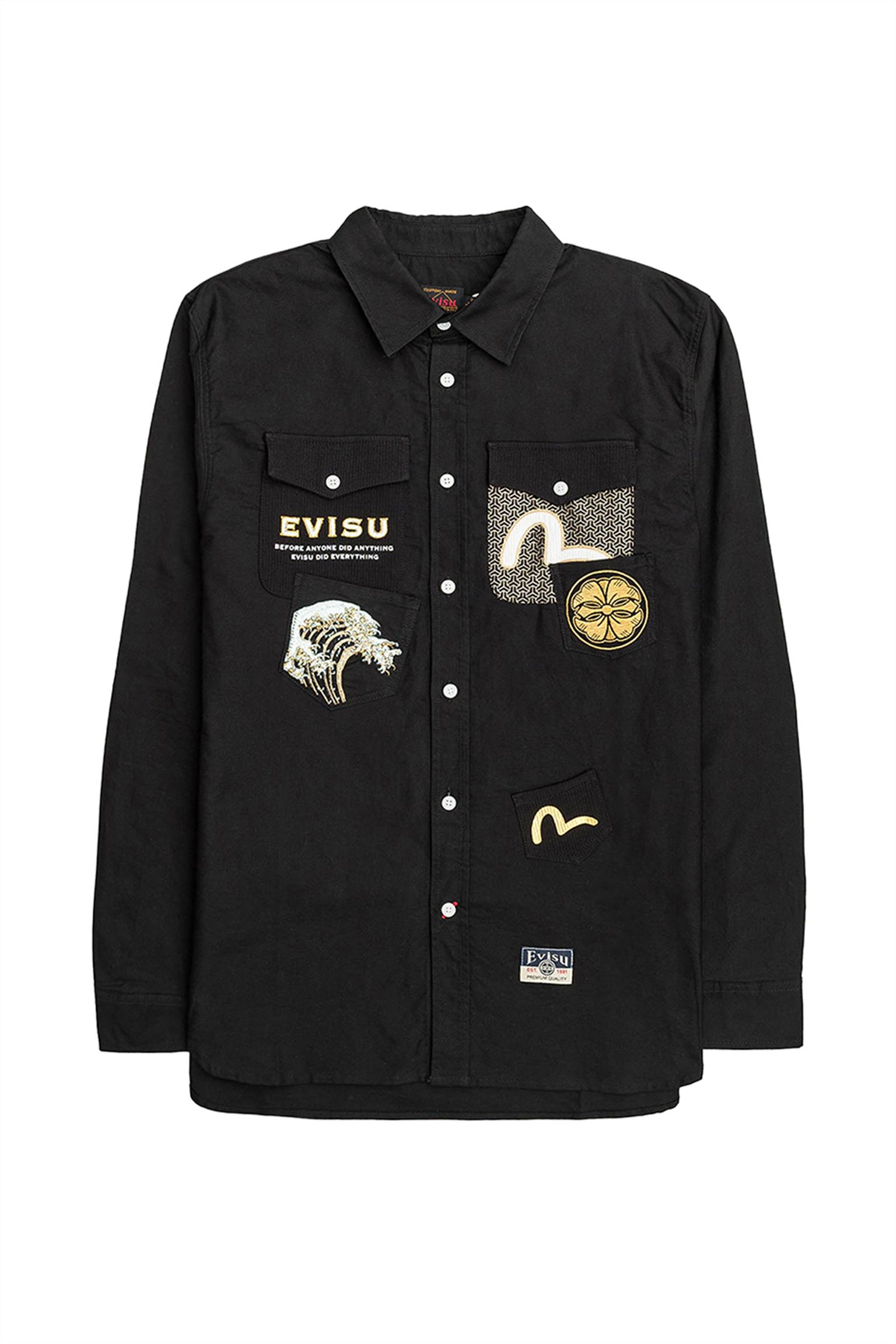 Сорочка Woven Evisu Logos+Wave Emb Multi-pocket Shirt