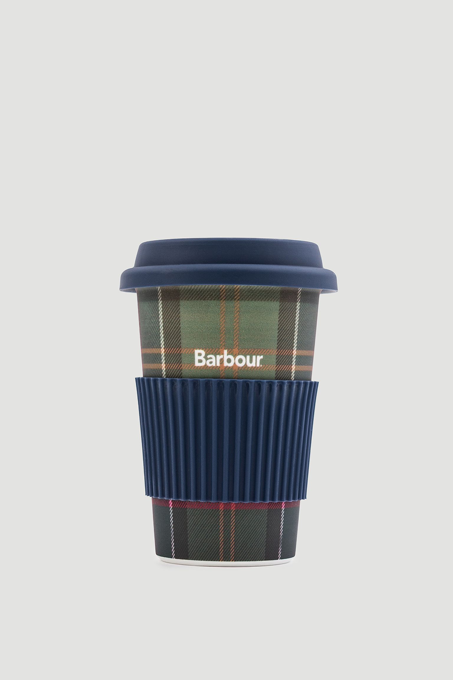 Термокружка reusable tartan travel mug