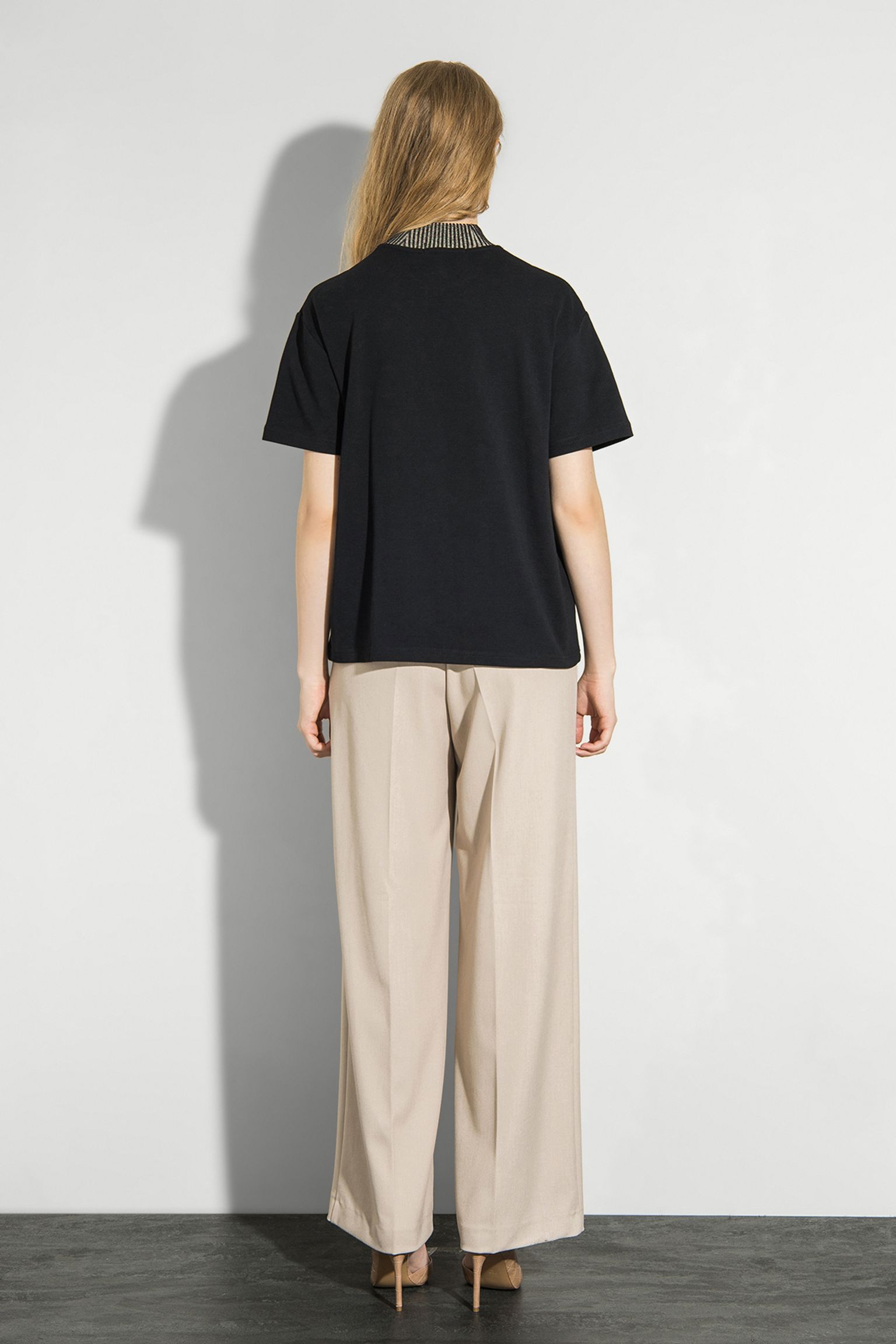Стильные Футболка SPACE DYE TRIM PIQUE T-SHIRT
