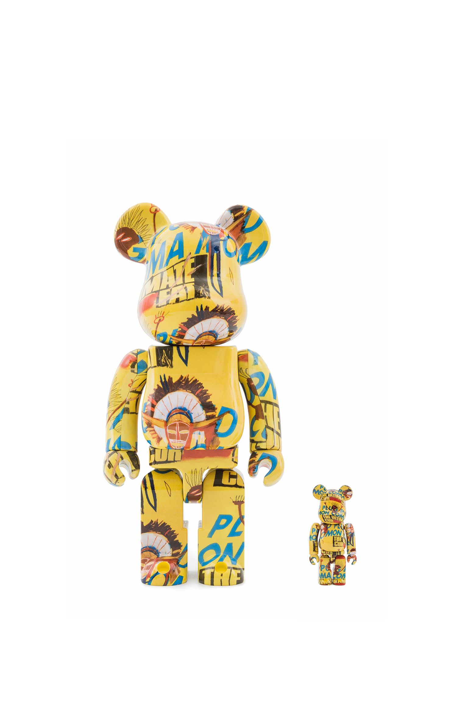 Игрушка BEARBRICK Andy Warhol x Jean-Michel Basquiat 3