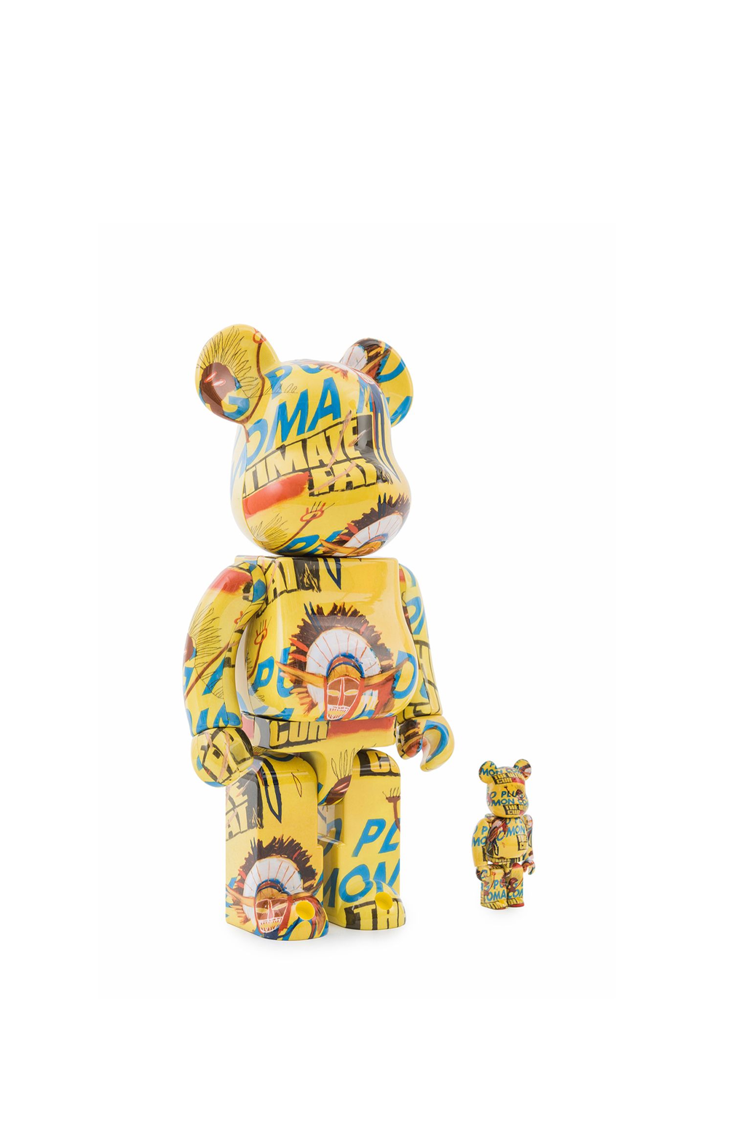 Игрушка BEARBRICK Andy Warhol x Jean-Michel Basquiat 3