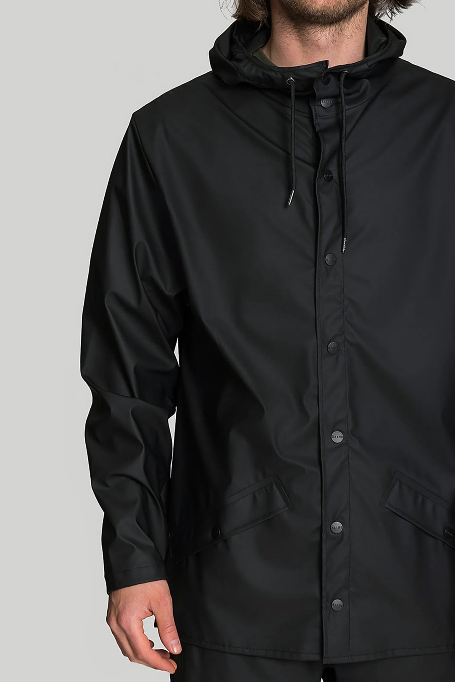 Широкий выбор Плащ Rains Jacket Black