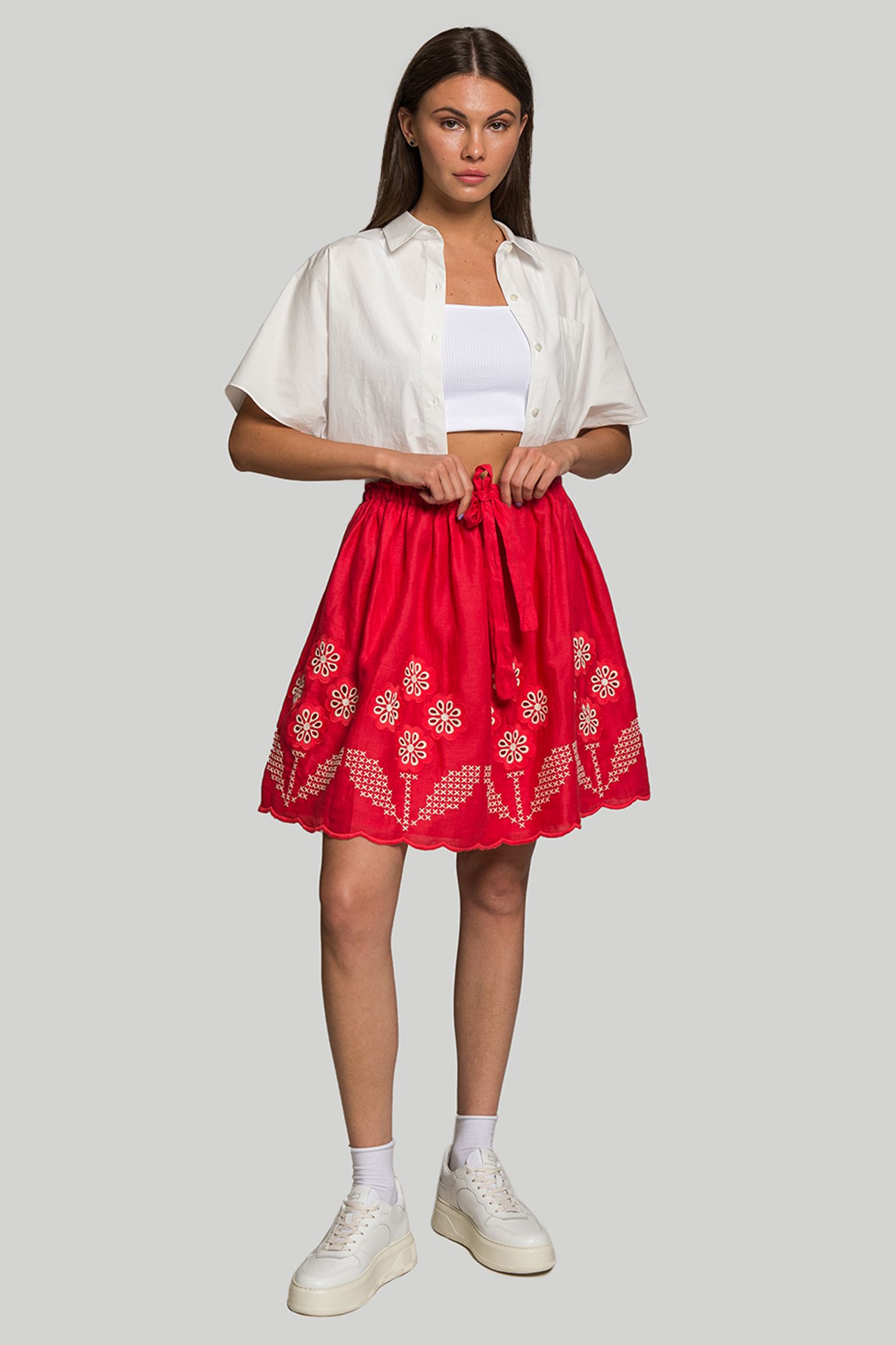 Спідниця Innika Choo MINI SKIRT FLAME RED