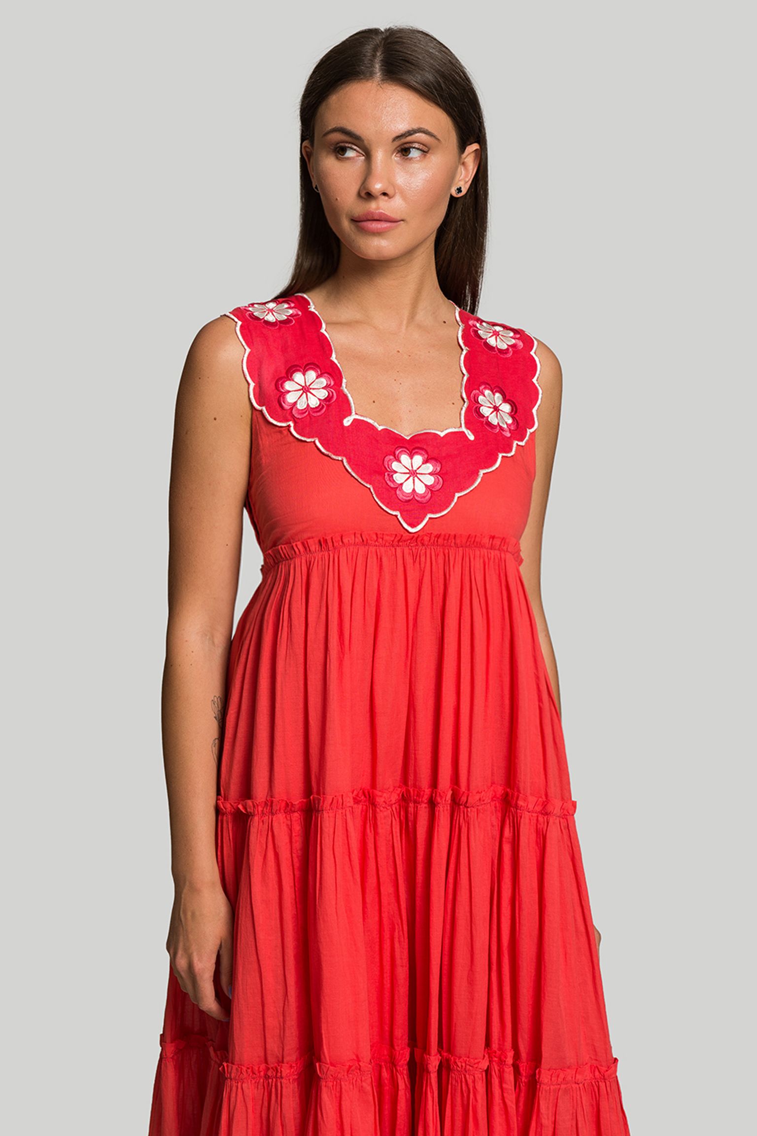 Платье Innika Choo RAMIE BIG FRILL LONG с доставкой