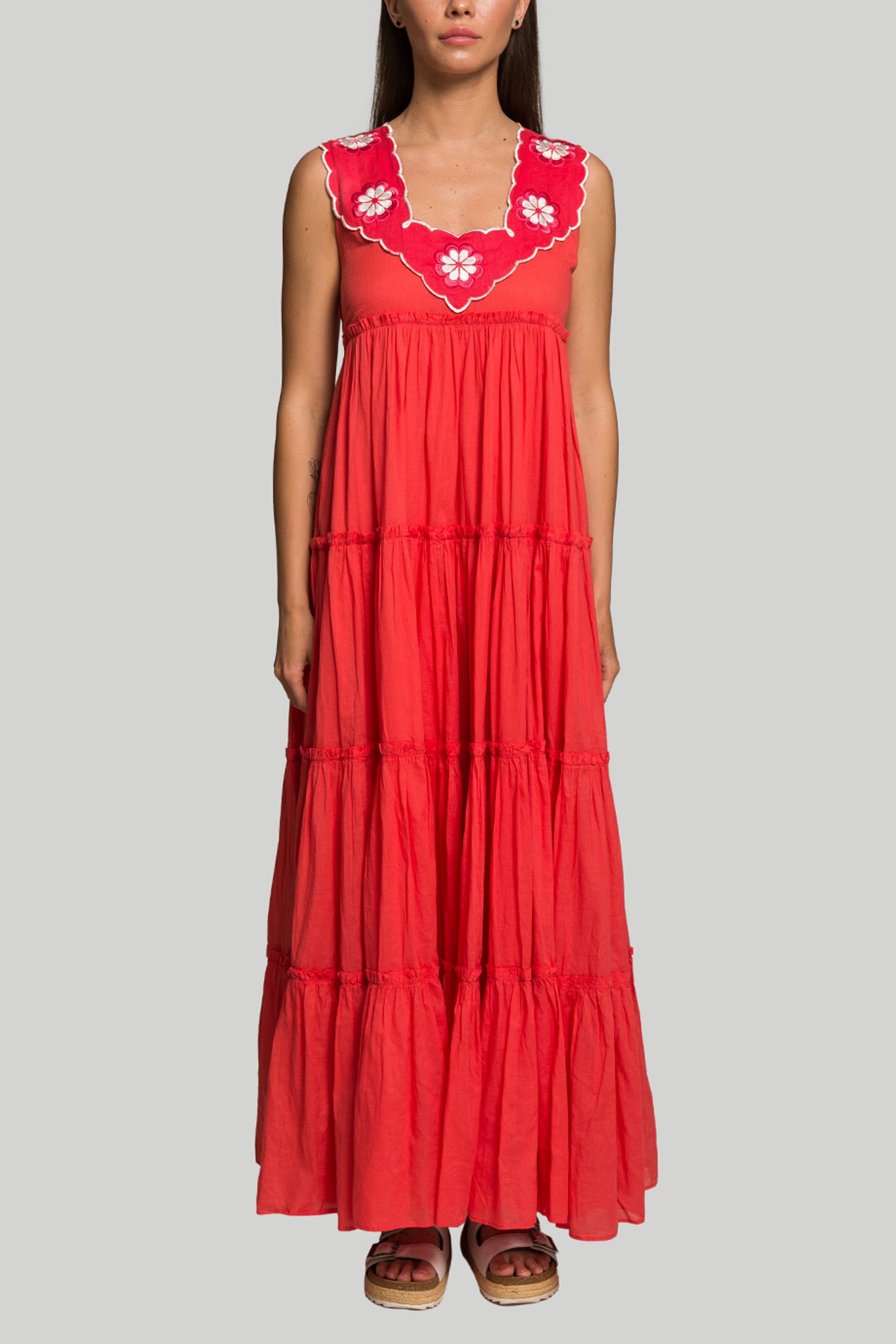 Стильные Платье Innika Choo RAMIE BIG FRILL LONG