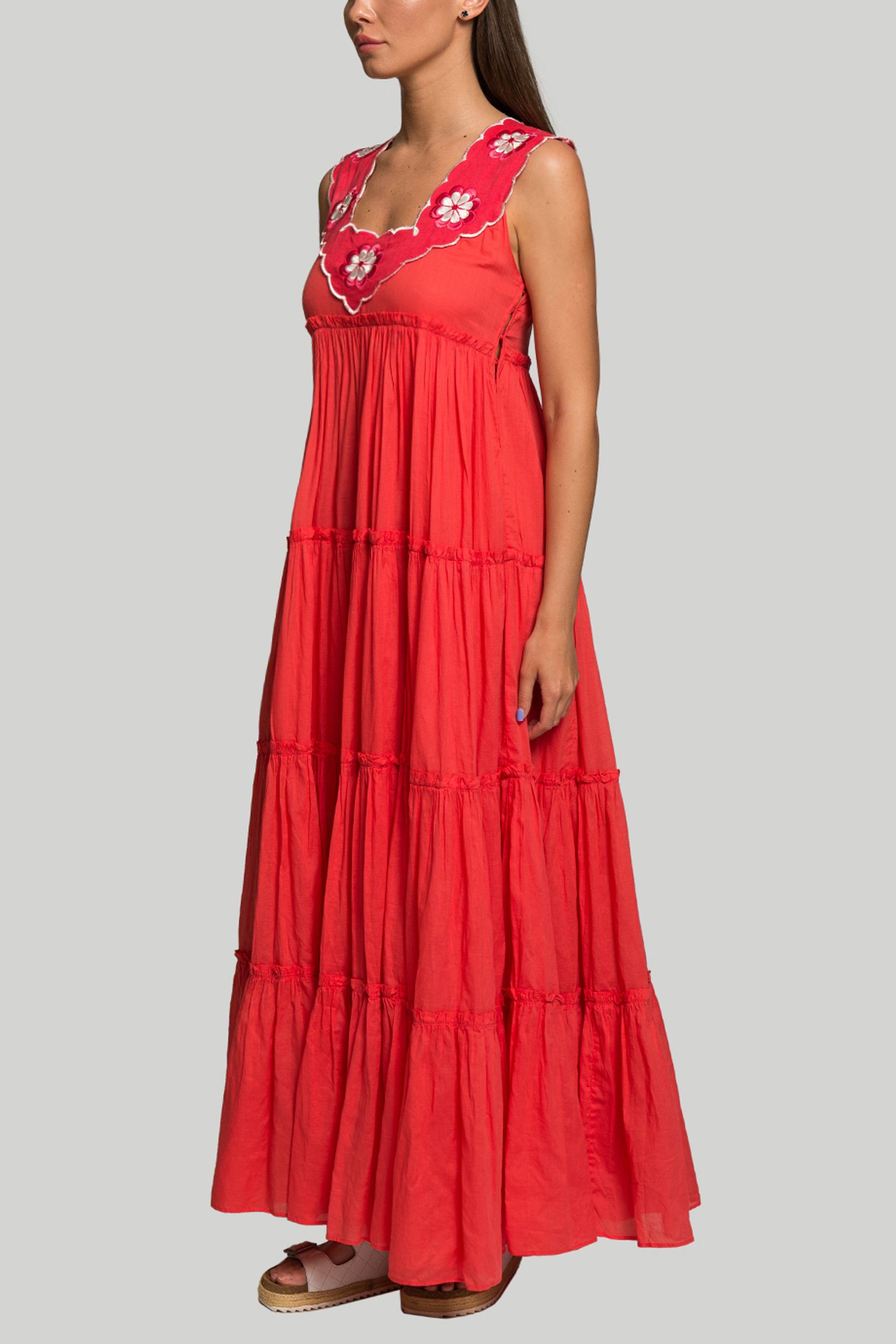 Широкий выбор Платье Innika Choo RAMIE BIG FRILL LONG