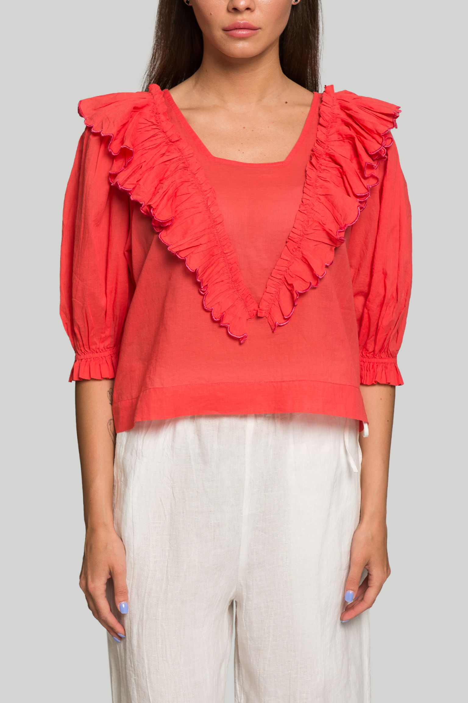 Стильные Блузка Innika Choo FRILL BLOUSE
