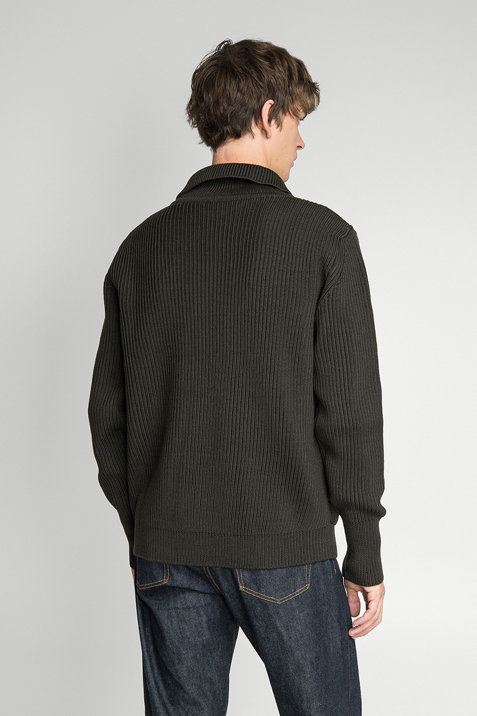 Стильные Кардиган NAVY FULL-ZIP POCKETS