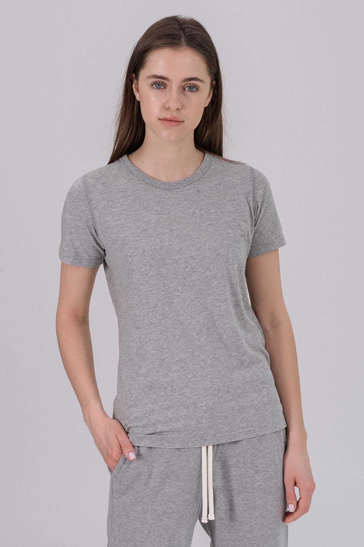 Футболка REIGNING CHAMP Women's Knit Pima Jersey Ss Set In Tee купити в Україні
