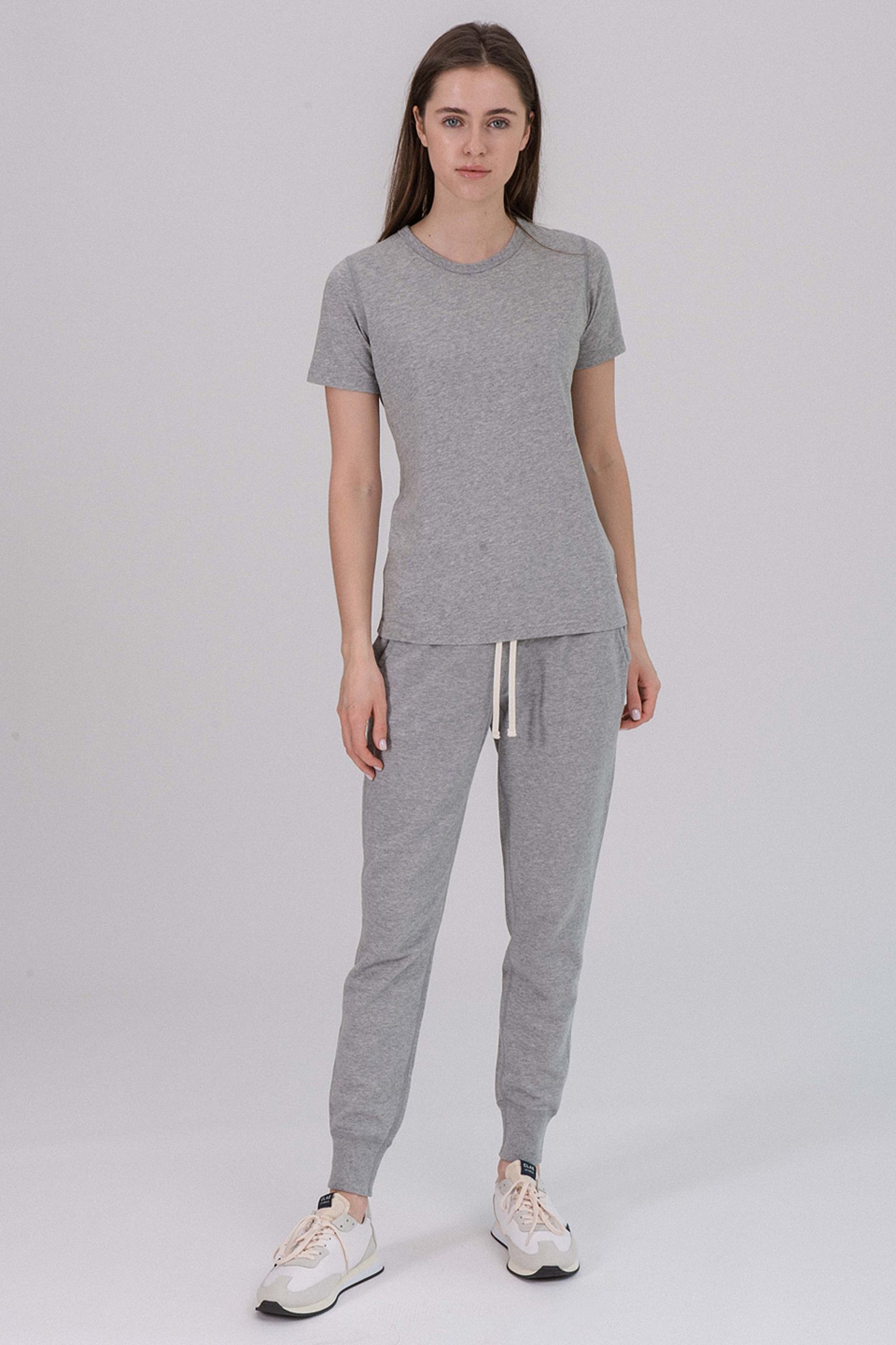 Футболка REIGNING CHAMP Women's Knit Pima Jersey Ss Set In Tee з доставкою