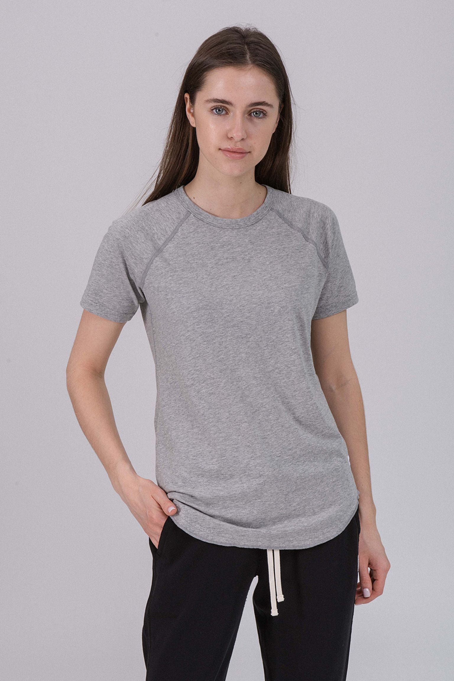 Футболка REIGNING CHAMP Women's Knit Pima Jersey Raglan Ss Tee з доставкою