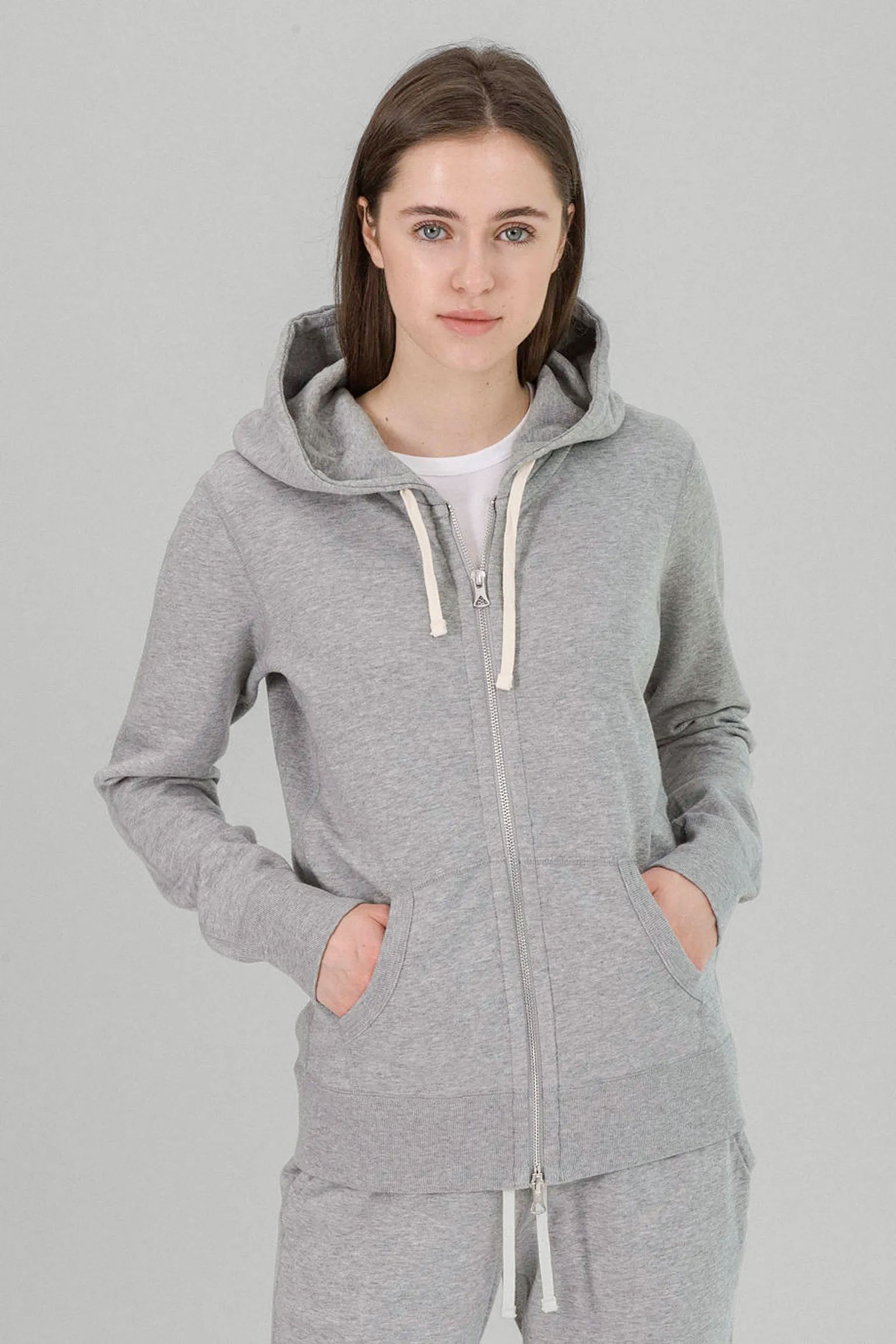 Спортивная кофта REIGNING CHAMP Women's Knit Pima Terry Full Zip Hoodie купить в Украине