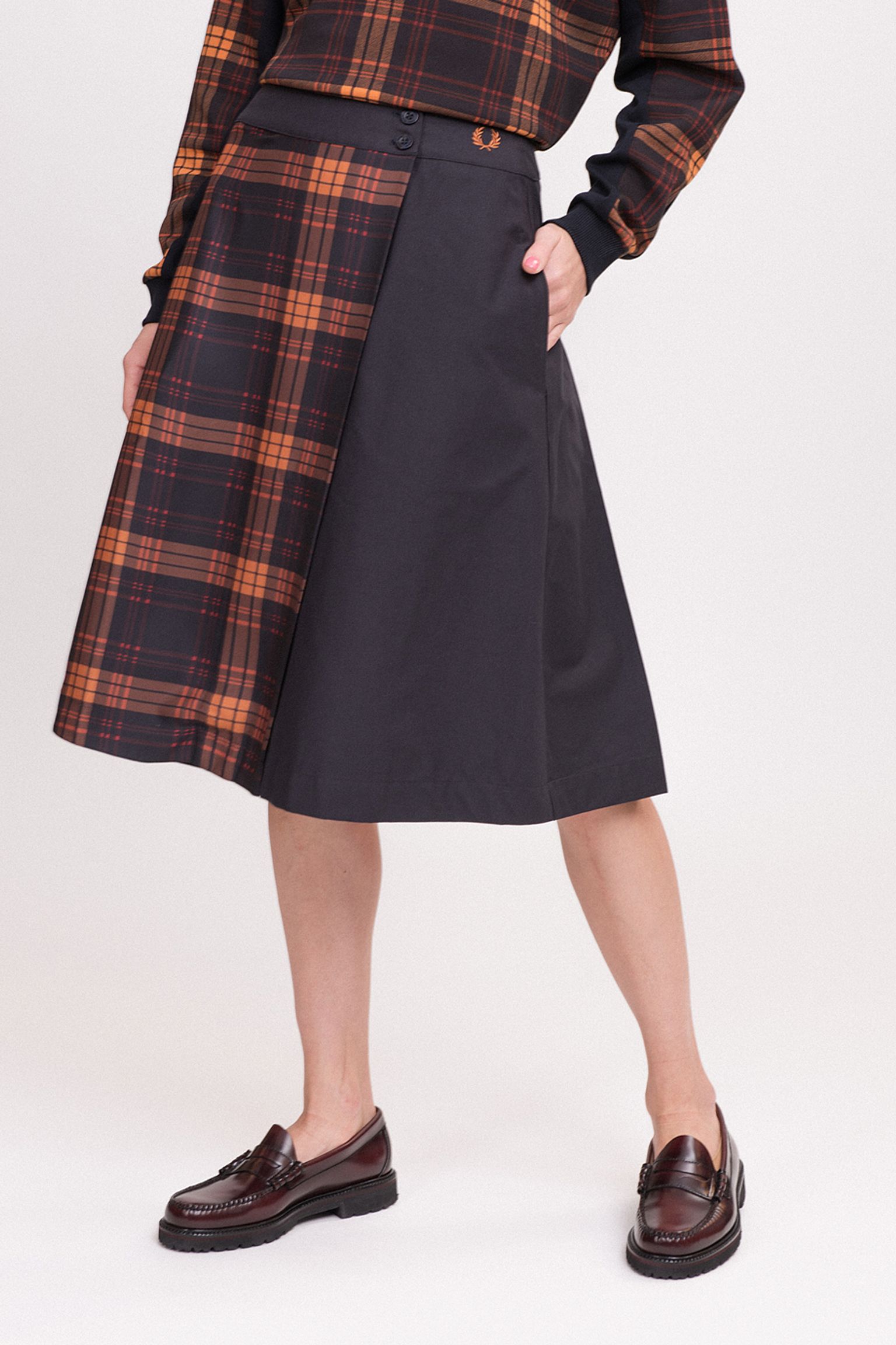 Стильные Юбка PLEATED TARTAN SKIRT