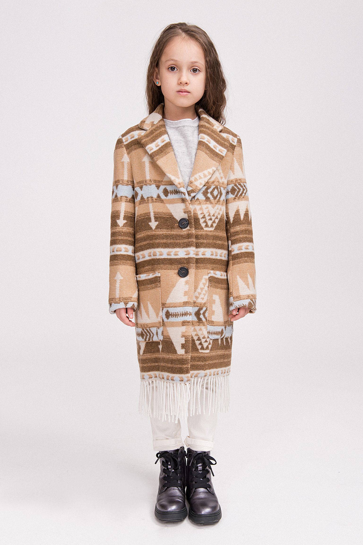 Пальто KIDS Ethnic Coat Beige купити