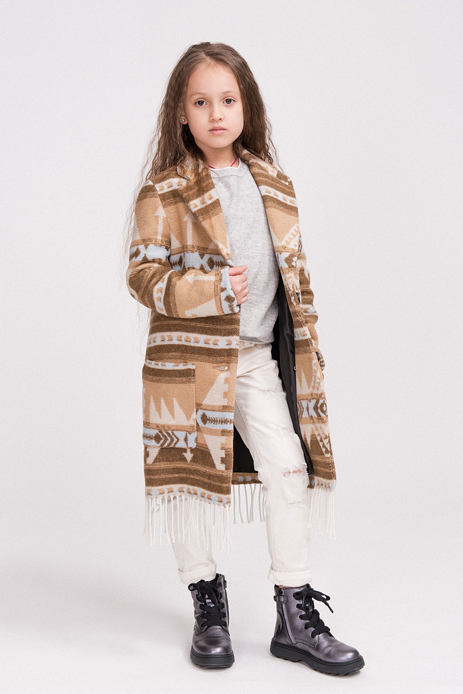 Пальто KIDS Ethnic Coat Beige купити в Україні