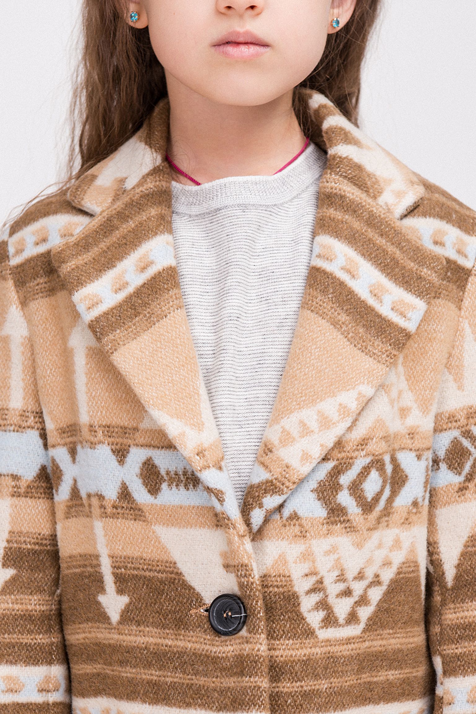 Пальто KIDS Ethnic Coat Beige з доставкою