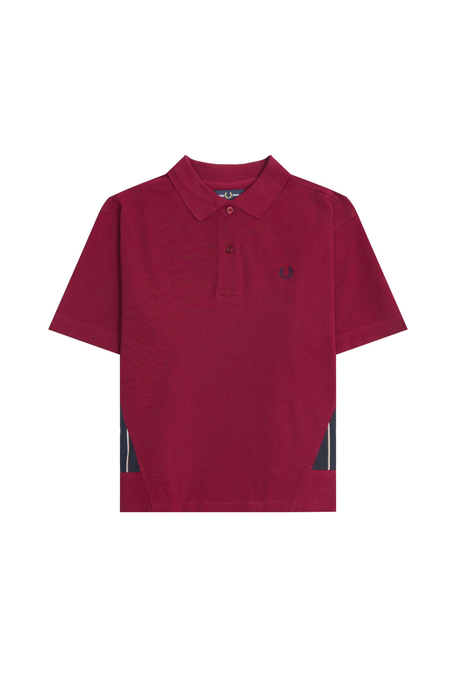поло Fred Perry WOVEN PANEL POLO SHIRT купить