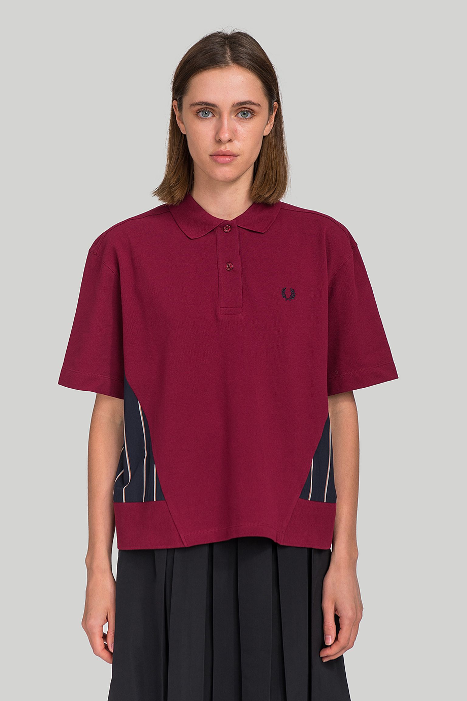 поло Fred Perry WOVEN PANEL POLO SHIRT