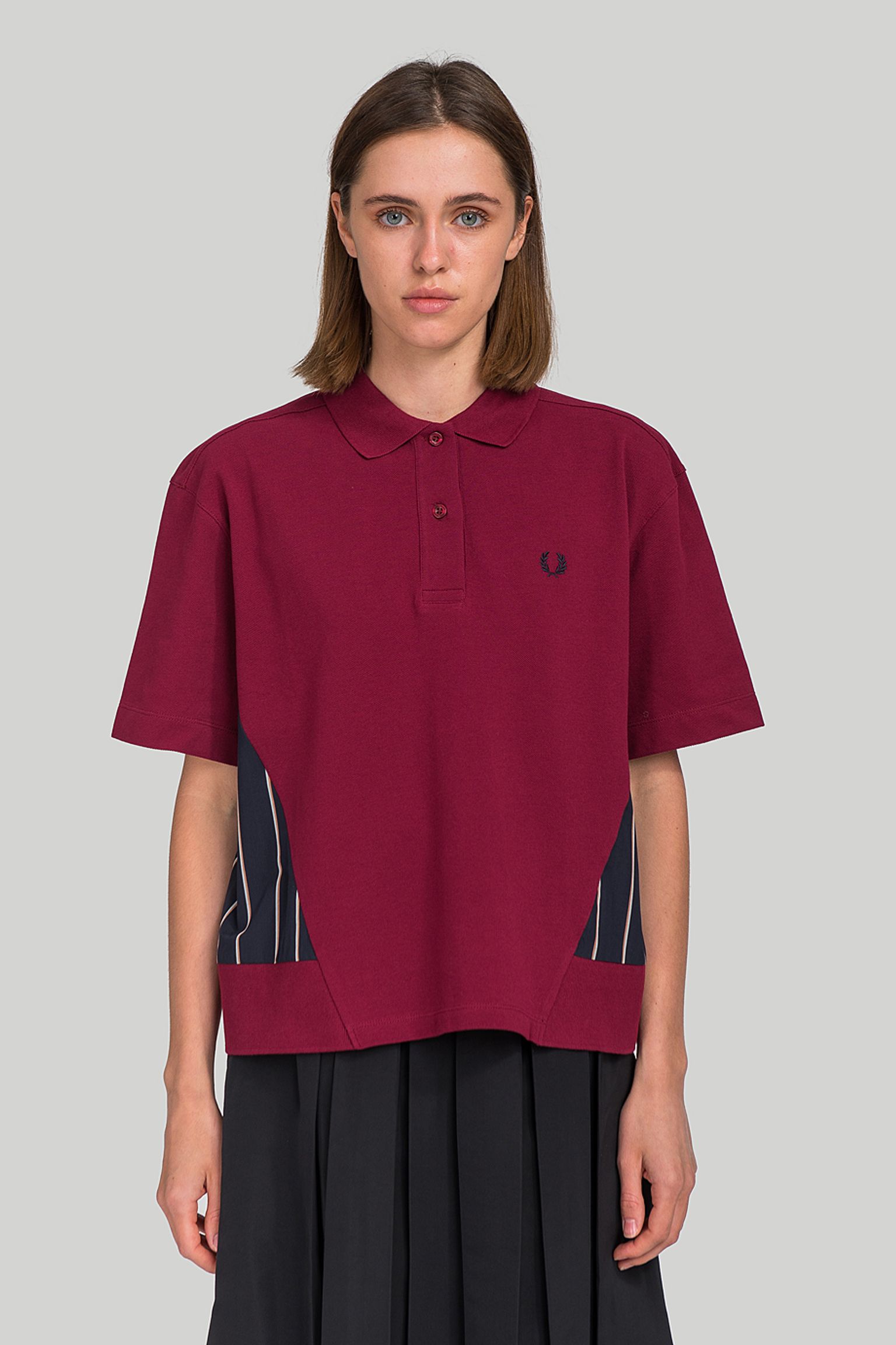 поло Fred Perry WOVEN PANEL POLO SHIRT купить в Украине