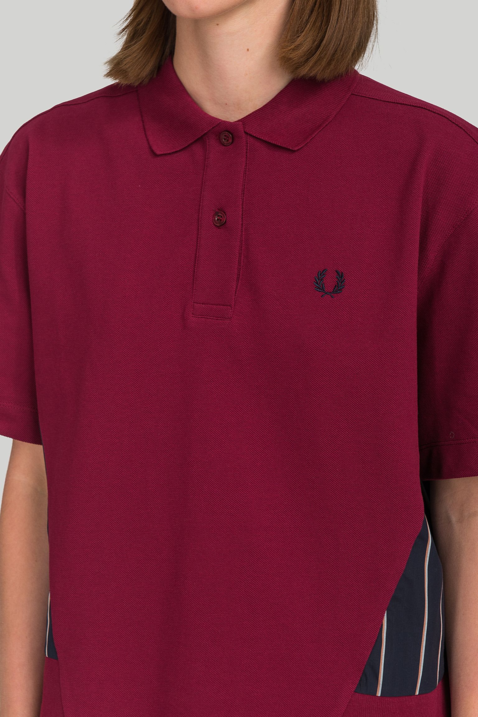 поло Fred Perry WOVEN PANEL POLO SHIRT