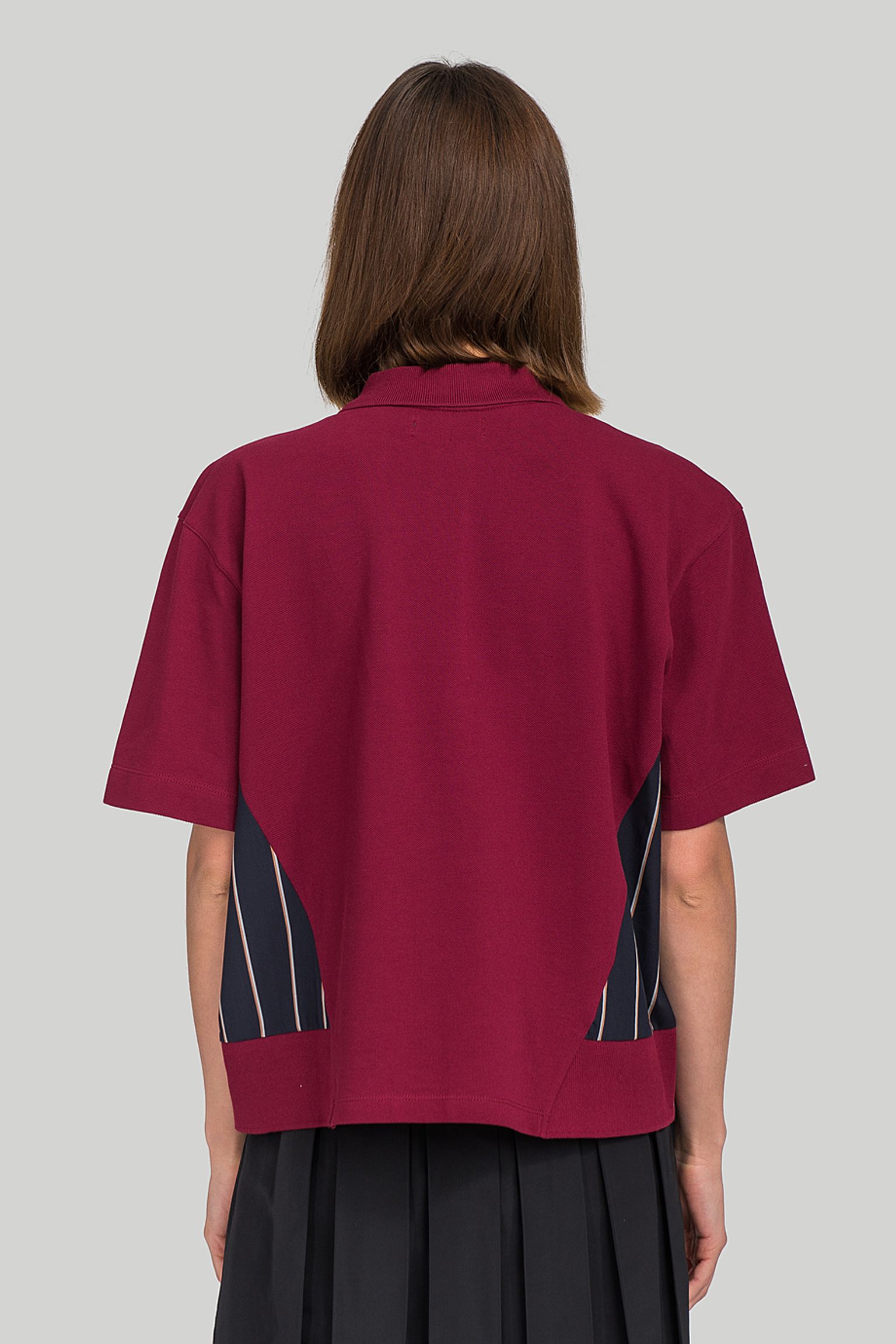 поло Fred Perry WOVEN PANEL POLO SHIRT