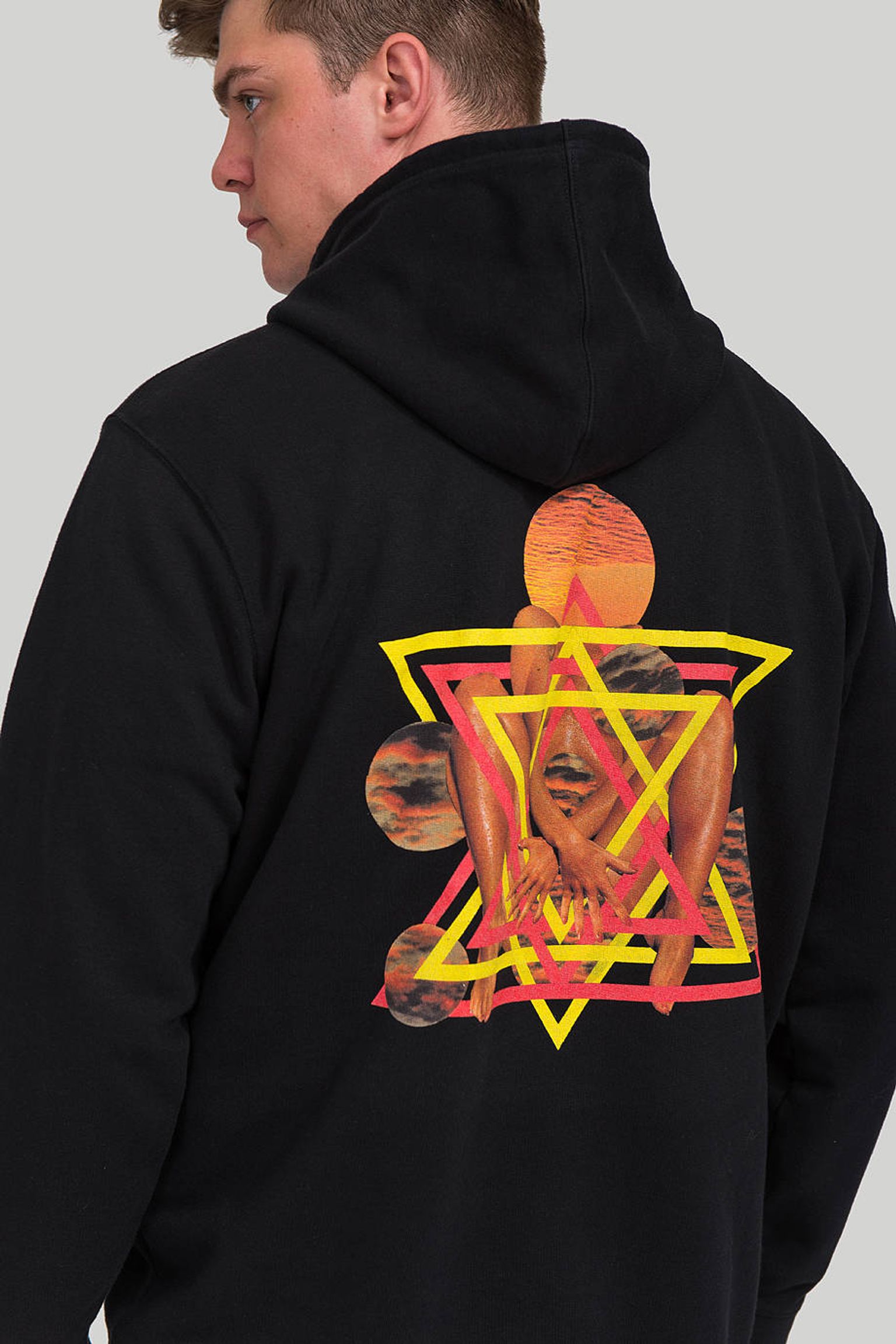 Широкий вибір худі Edwin Black Fortress Collage Hoodie