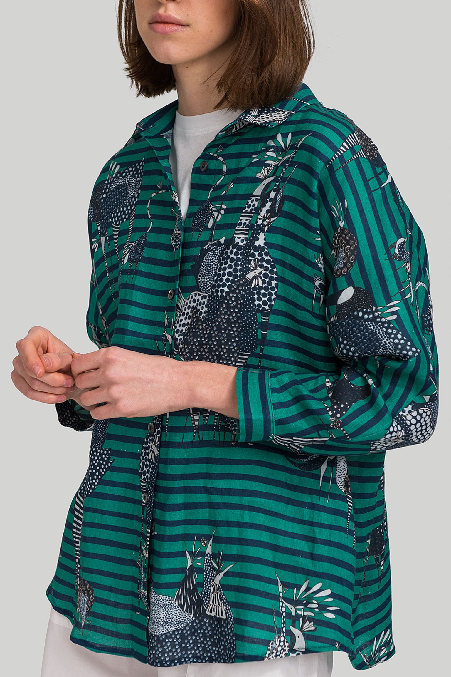 Стильные блузка Rumisu MODEL-7 LINEN SHIRT