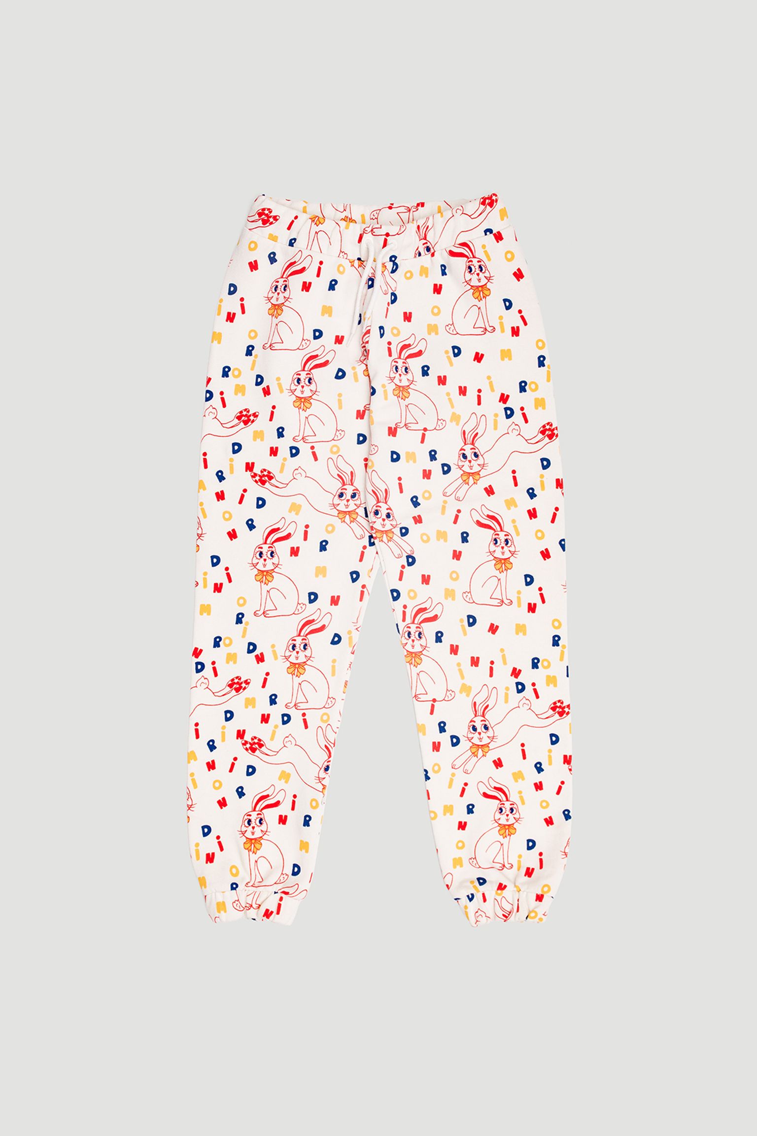 спортивные брюки MINI RODINI KIDS MR rabbit aop sweatpants