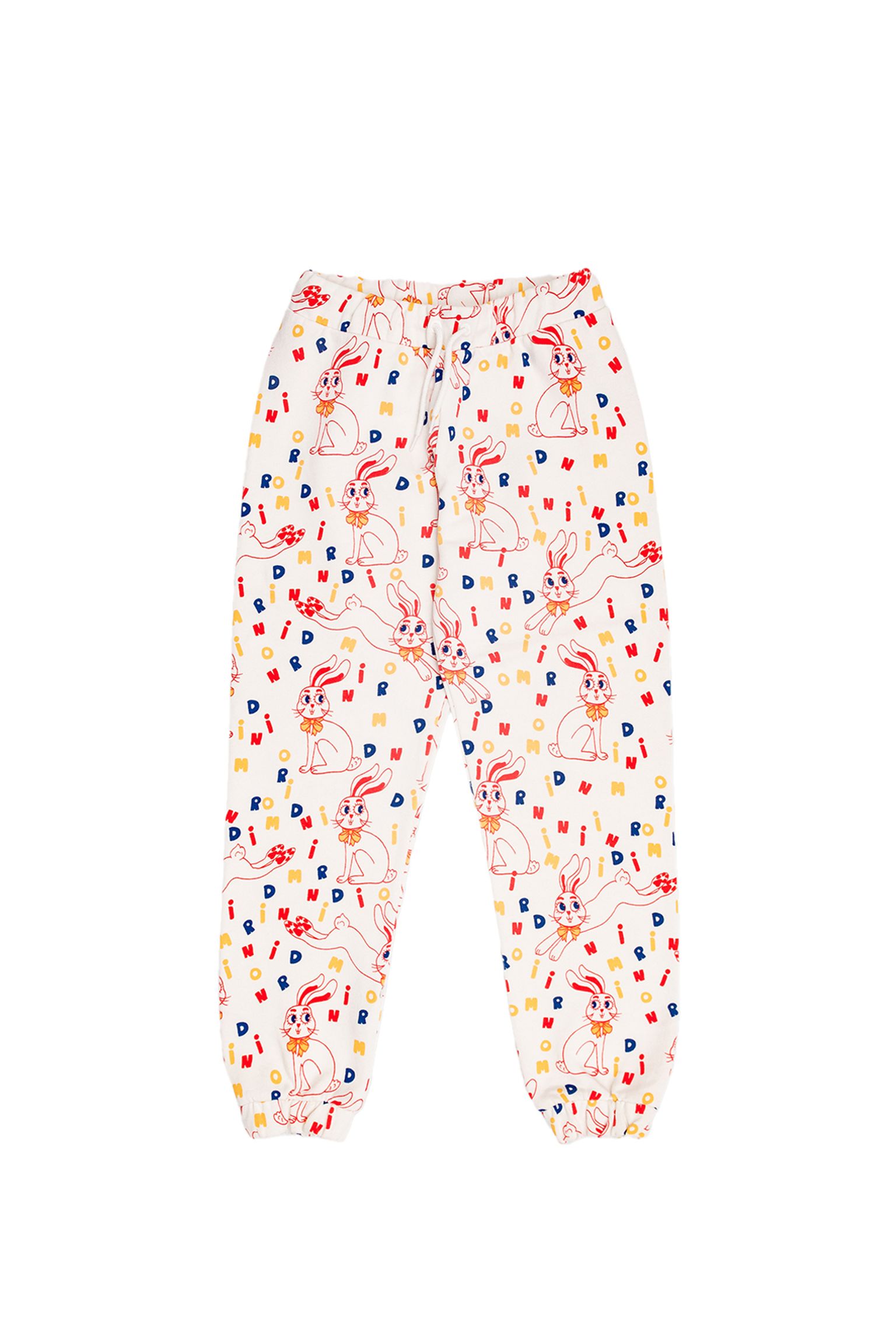 спортивные брюки MINI RODINI KIDS MR rabbit aop sweatpants купить