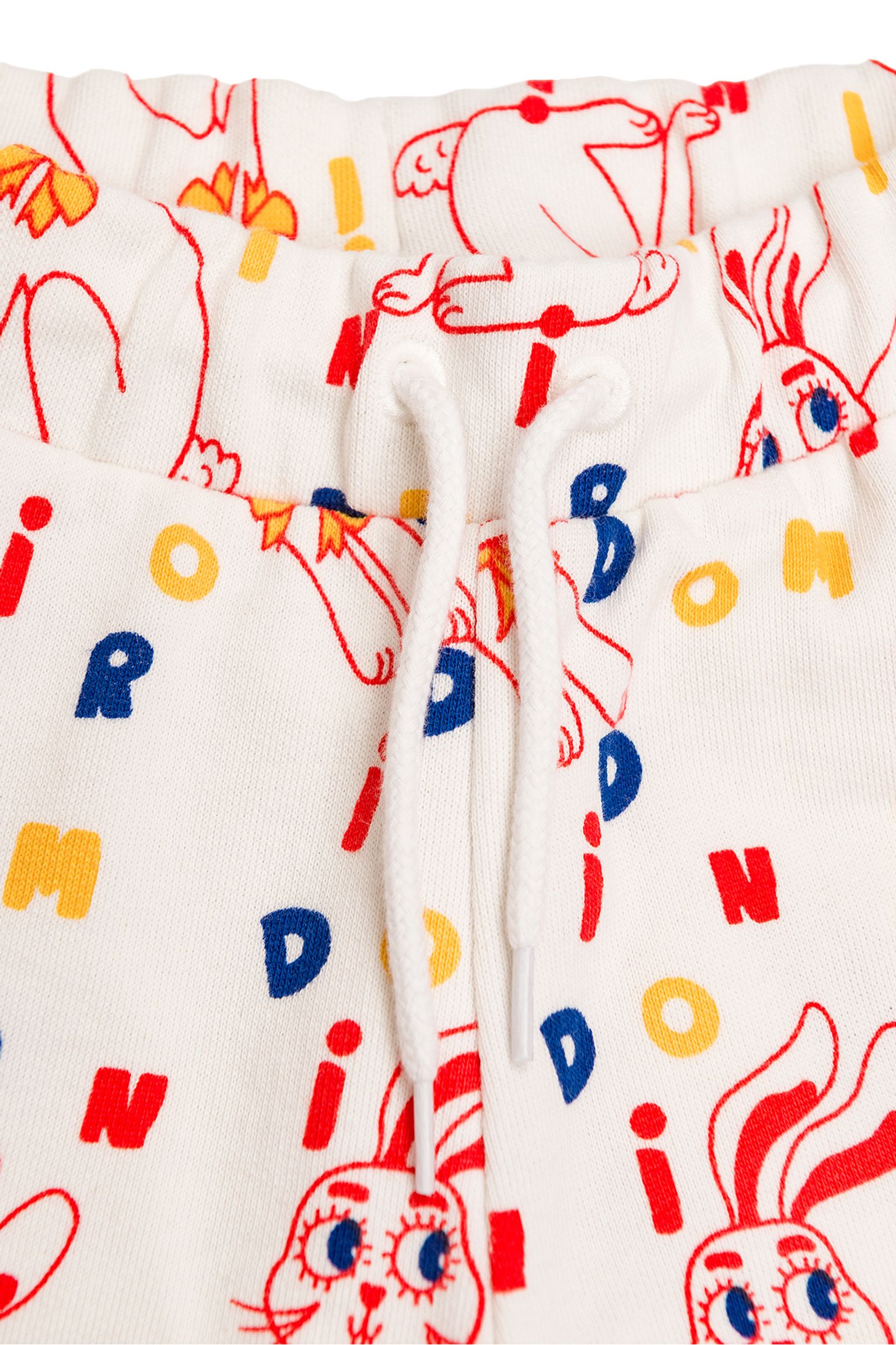 спортивные брюки MINI RODINI KIDS MR rabbit aop sweatpants с доставкой