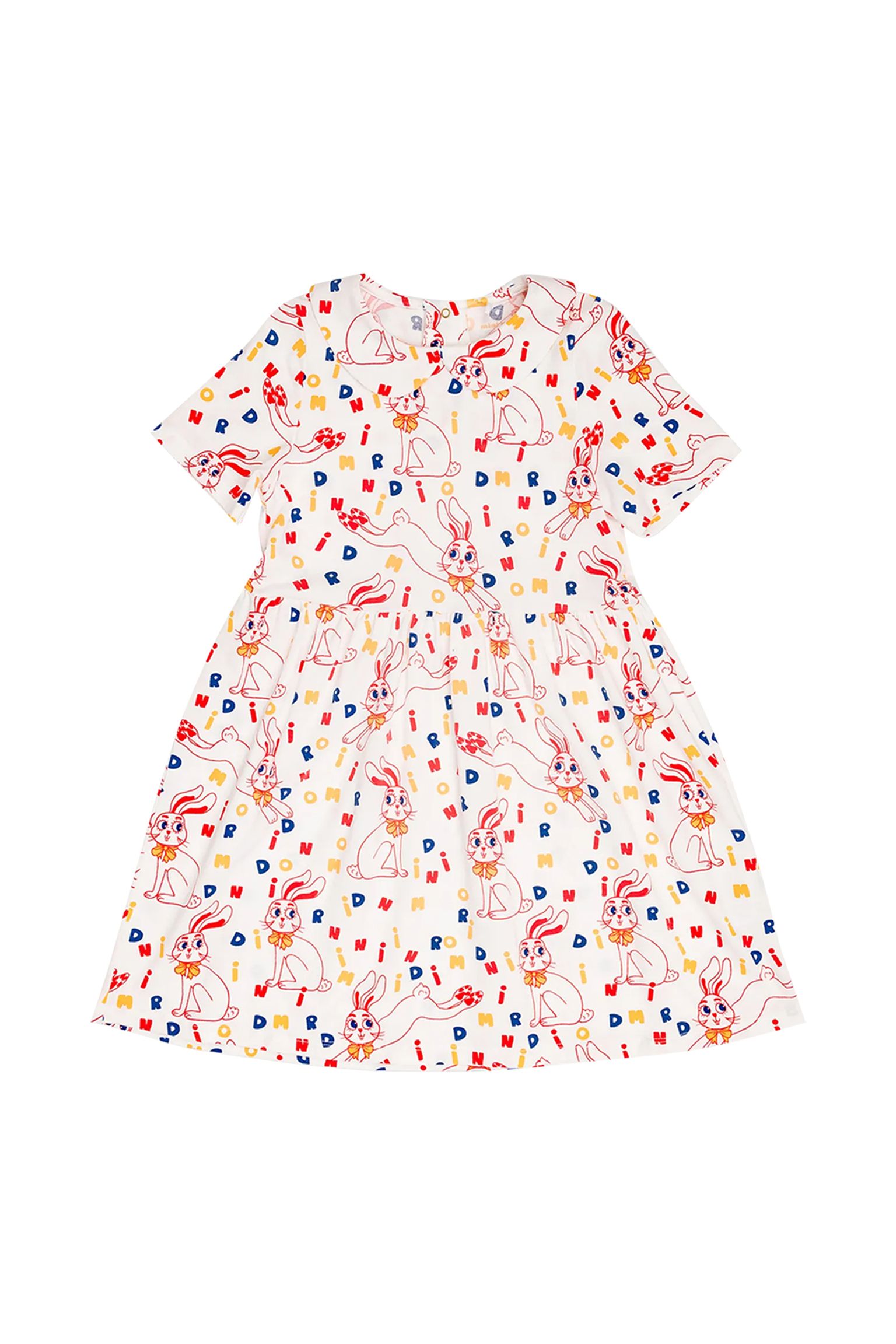 платье MINI RODINI KIDS MR rabbit aop ss dress купить