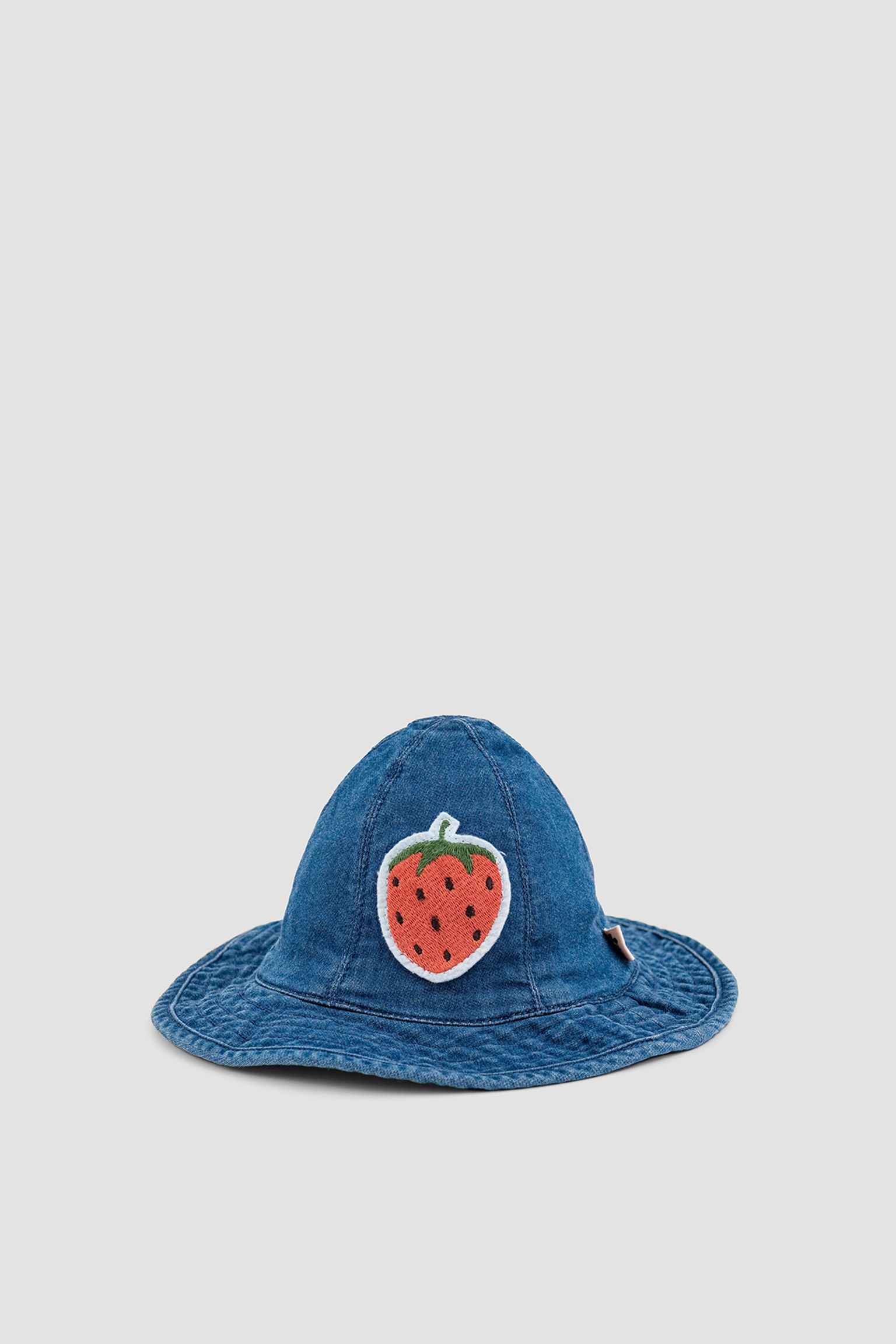 панама   Denim strawberry sun hat