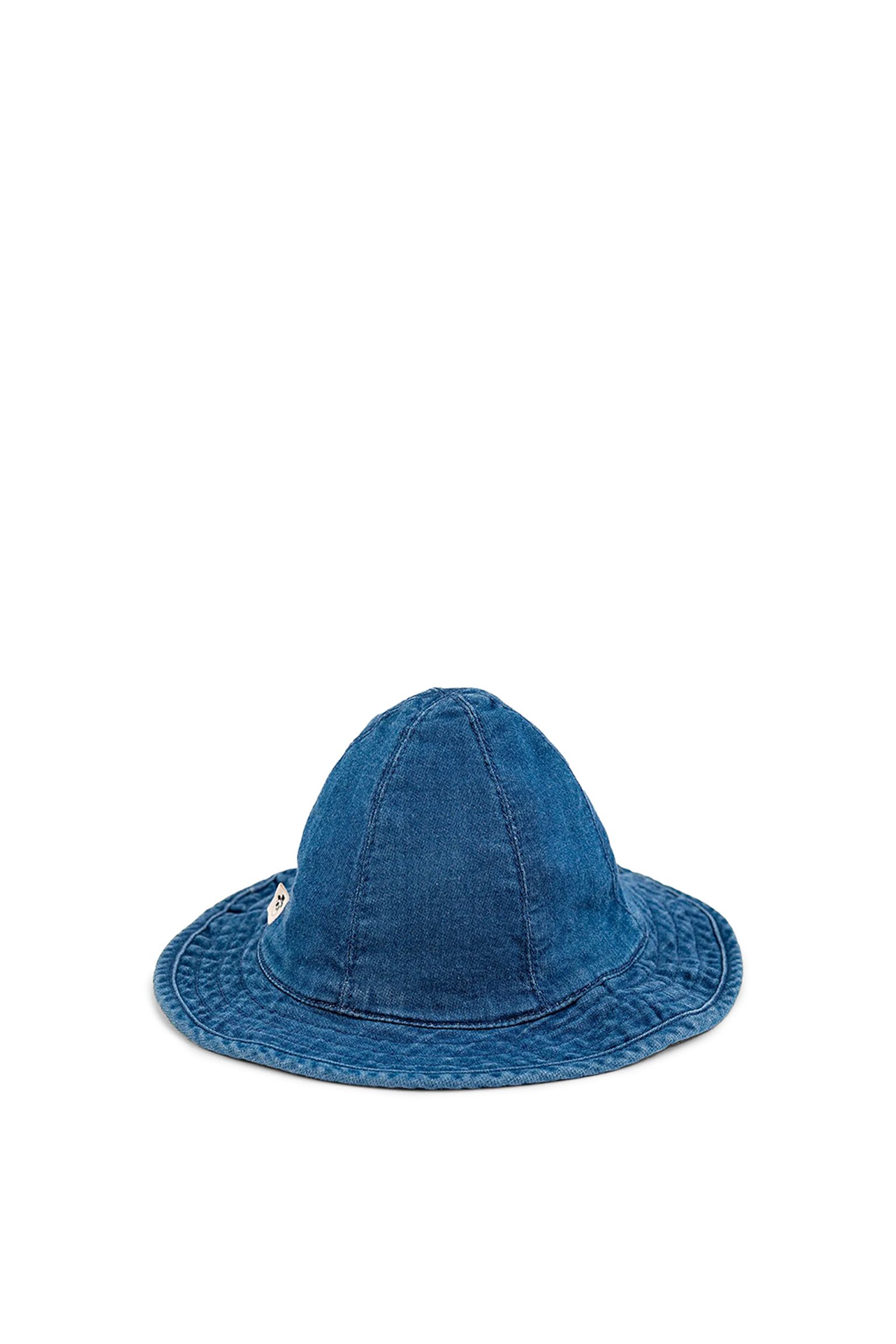 панама MINI RODINI KIDS Denim strawberry sun hat