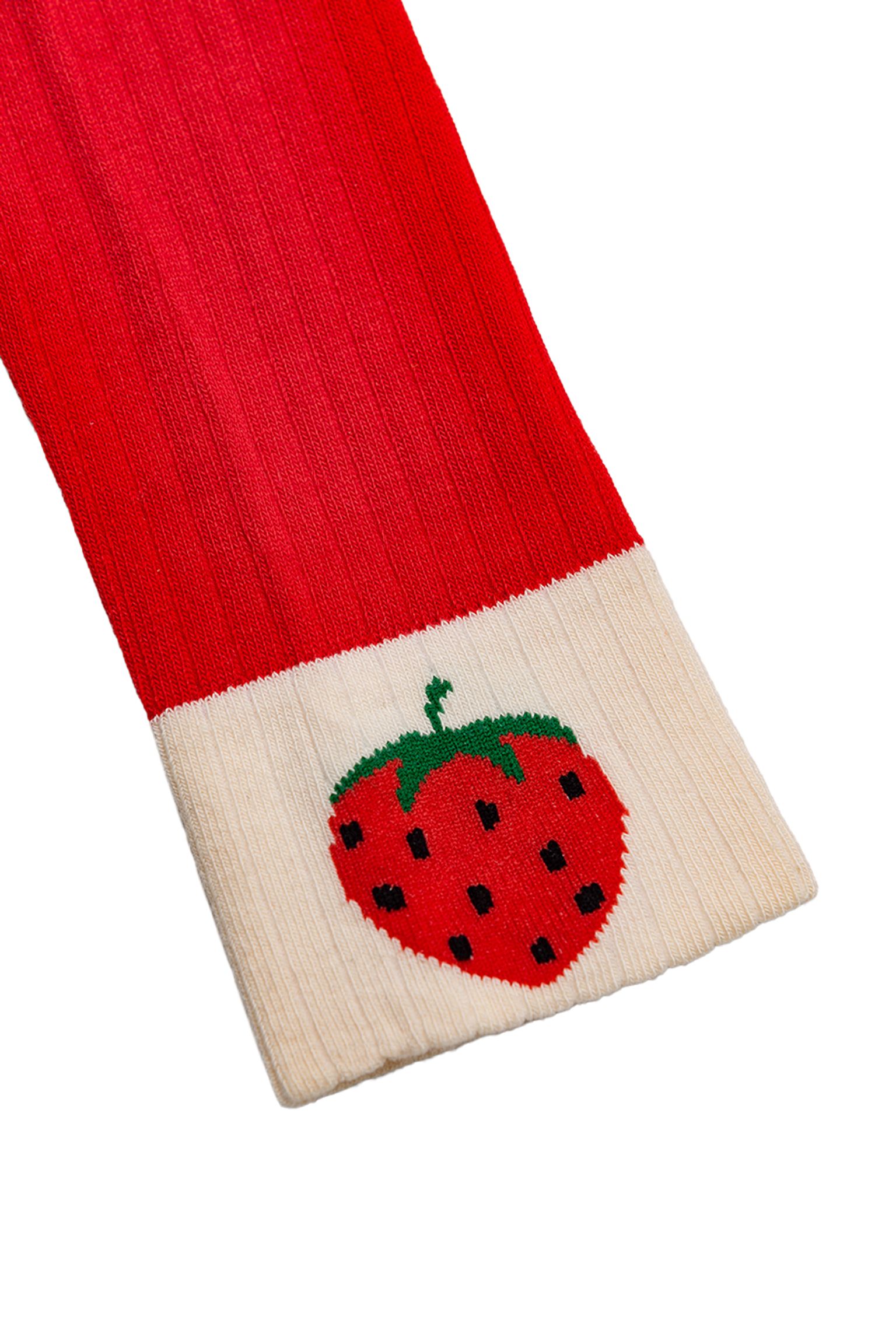 легінси MINI RODINI KIDS Ribbed strawberry leggings