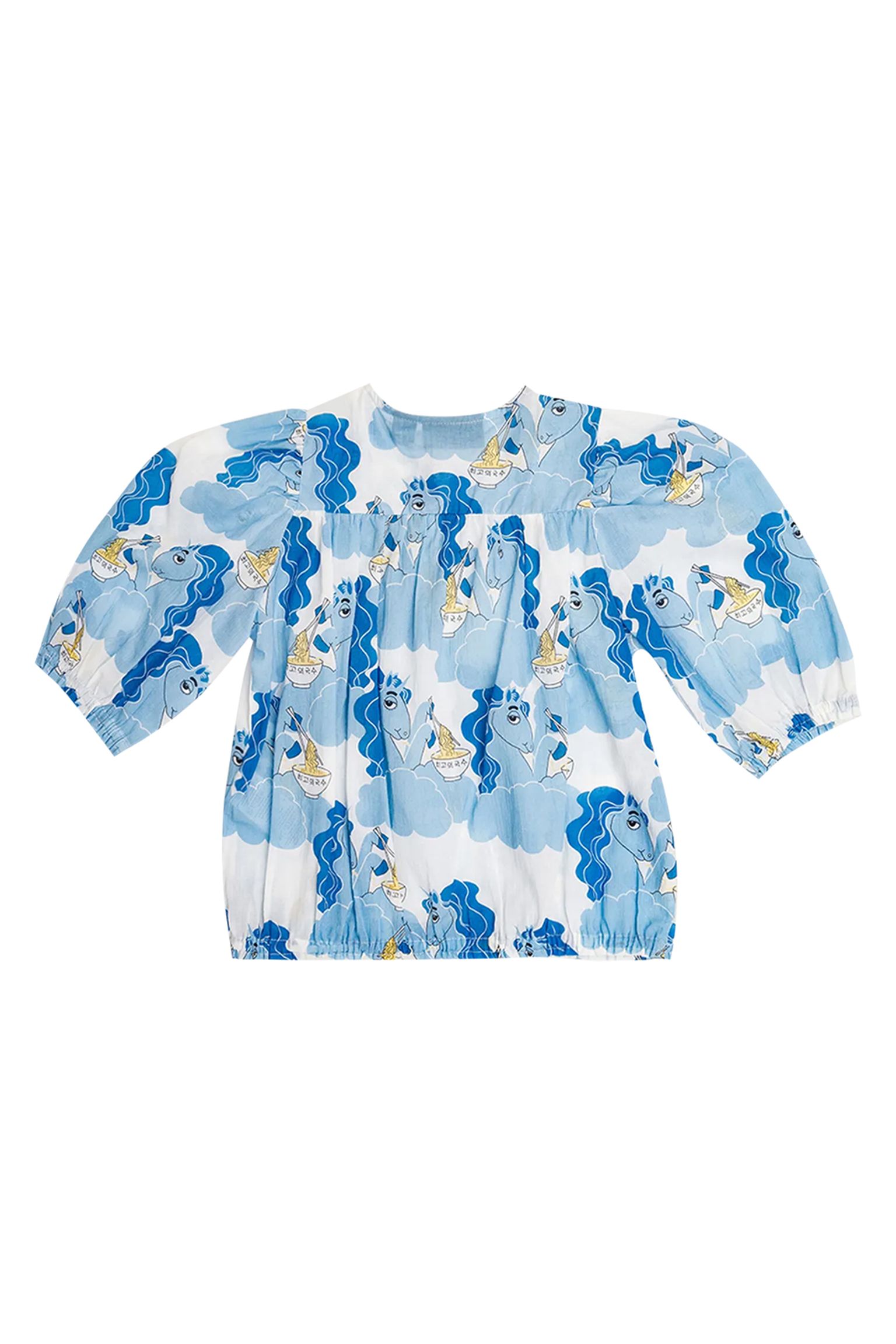 блузка MINI RODINI KIDS Unicorn noodles woven blouse купить в Украине