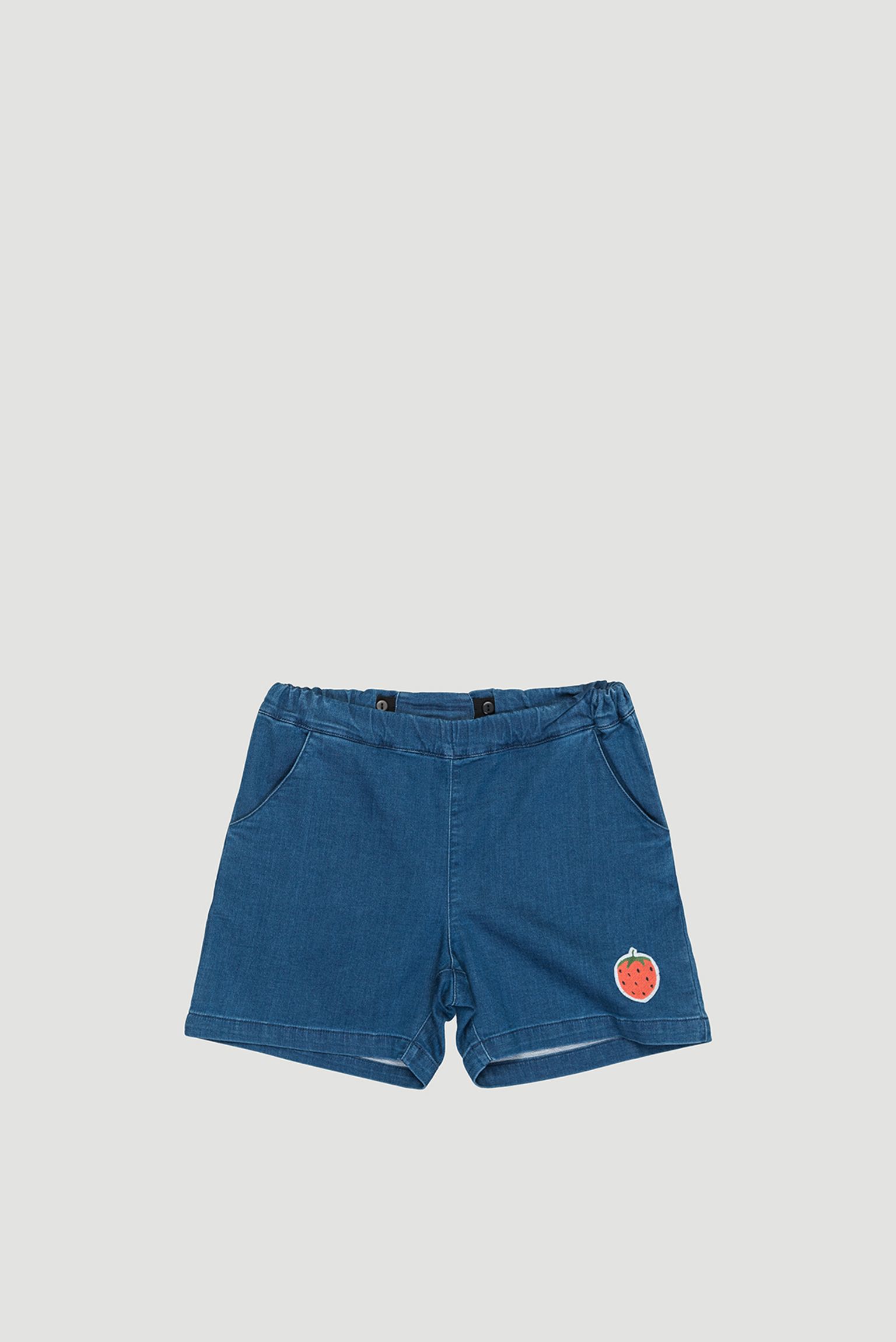 шорти MINI RODINI KIDS Denim strawberry shorts