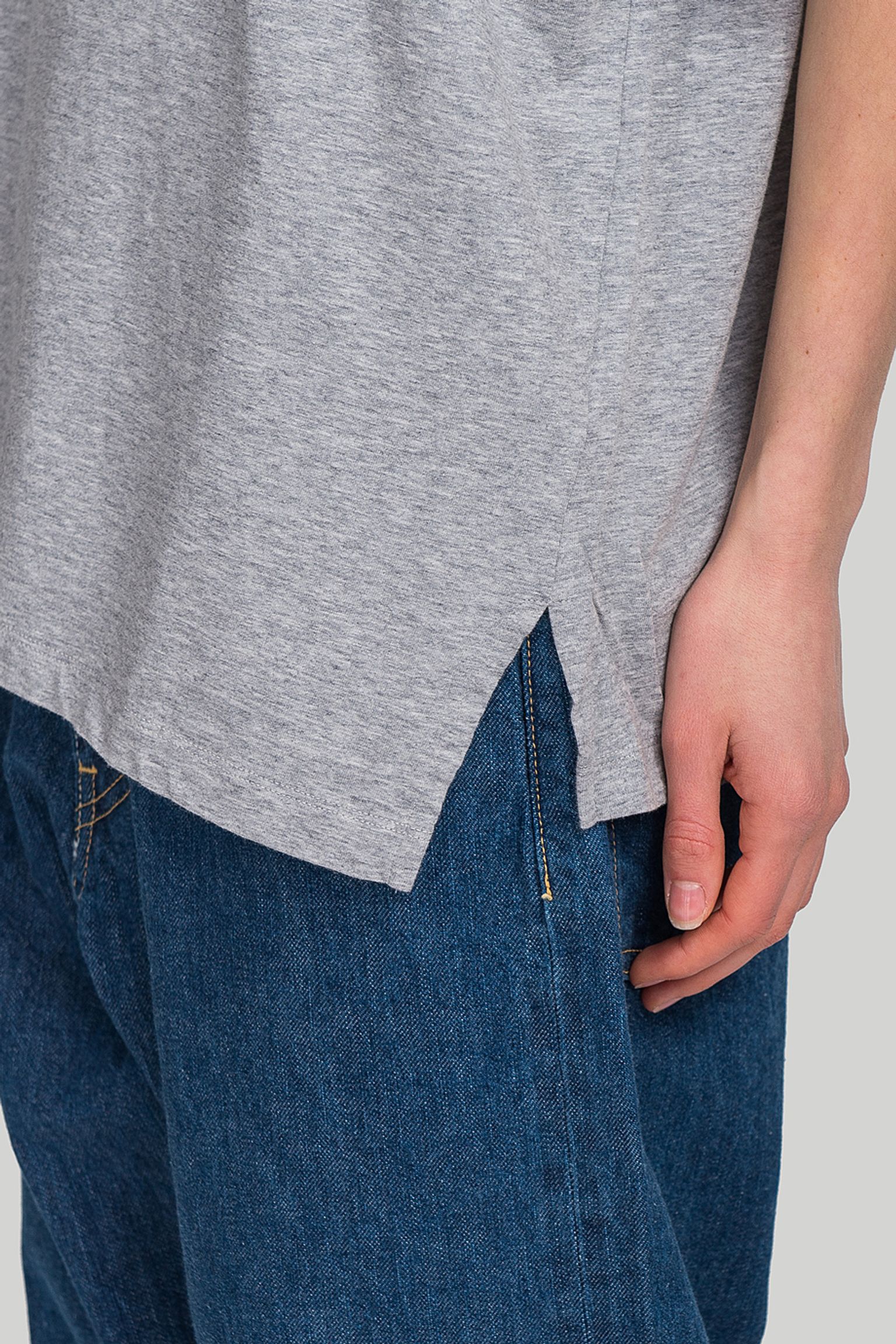 Стильные Футболка Ma'ry'ya T-SHIRT OVER R-NECK