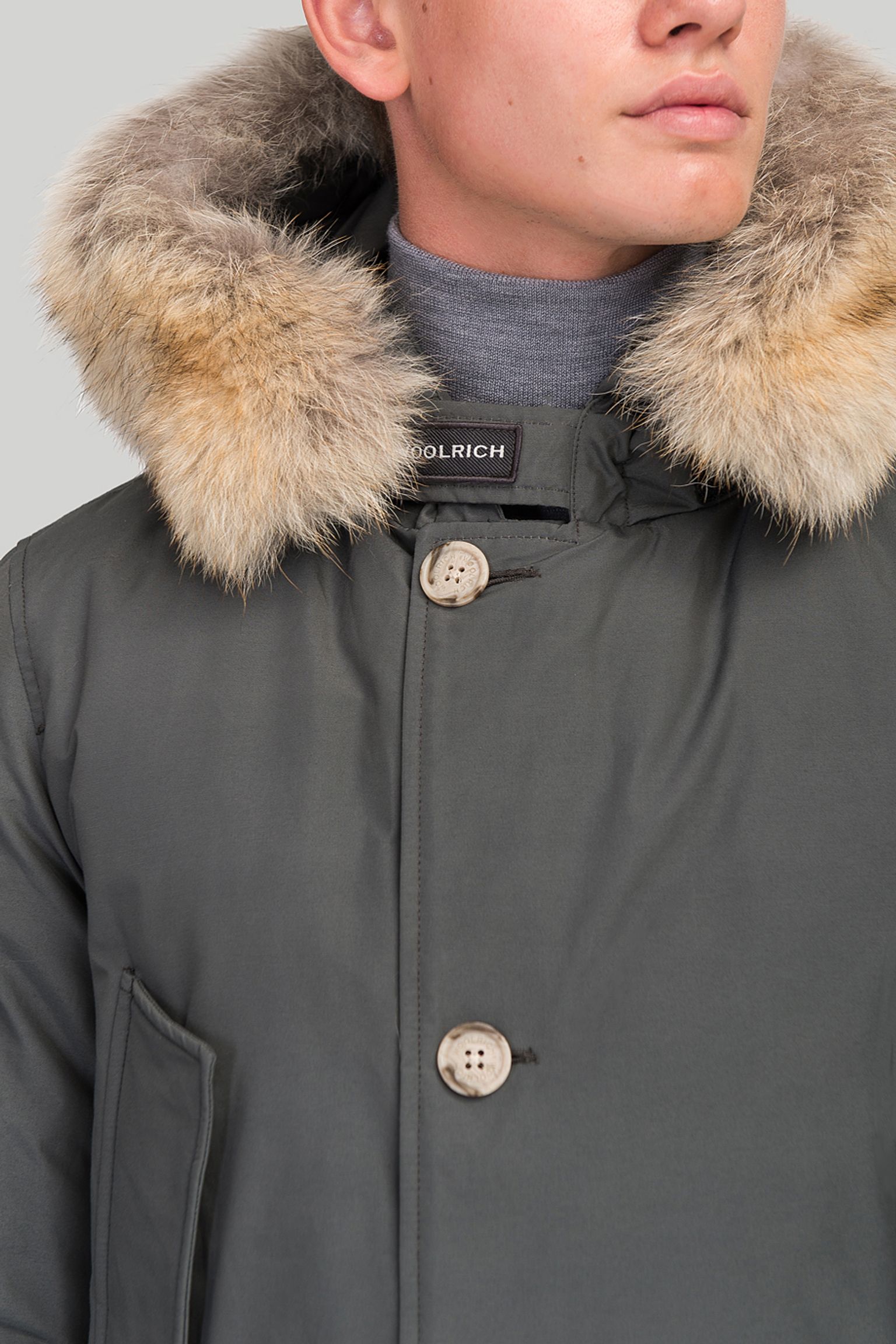 Широкий выбор Парка Woolrich ARCTIC DETACHABLE FUR PARKA
