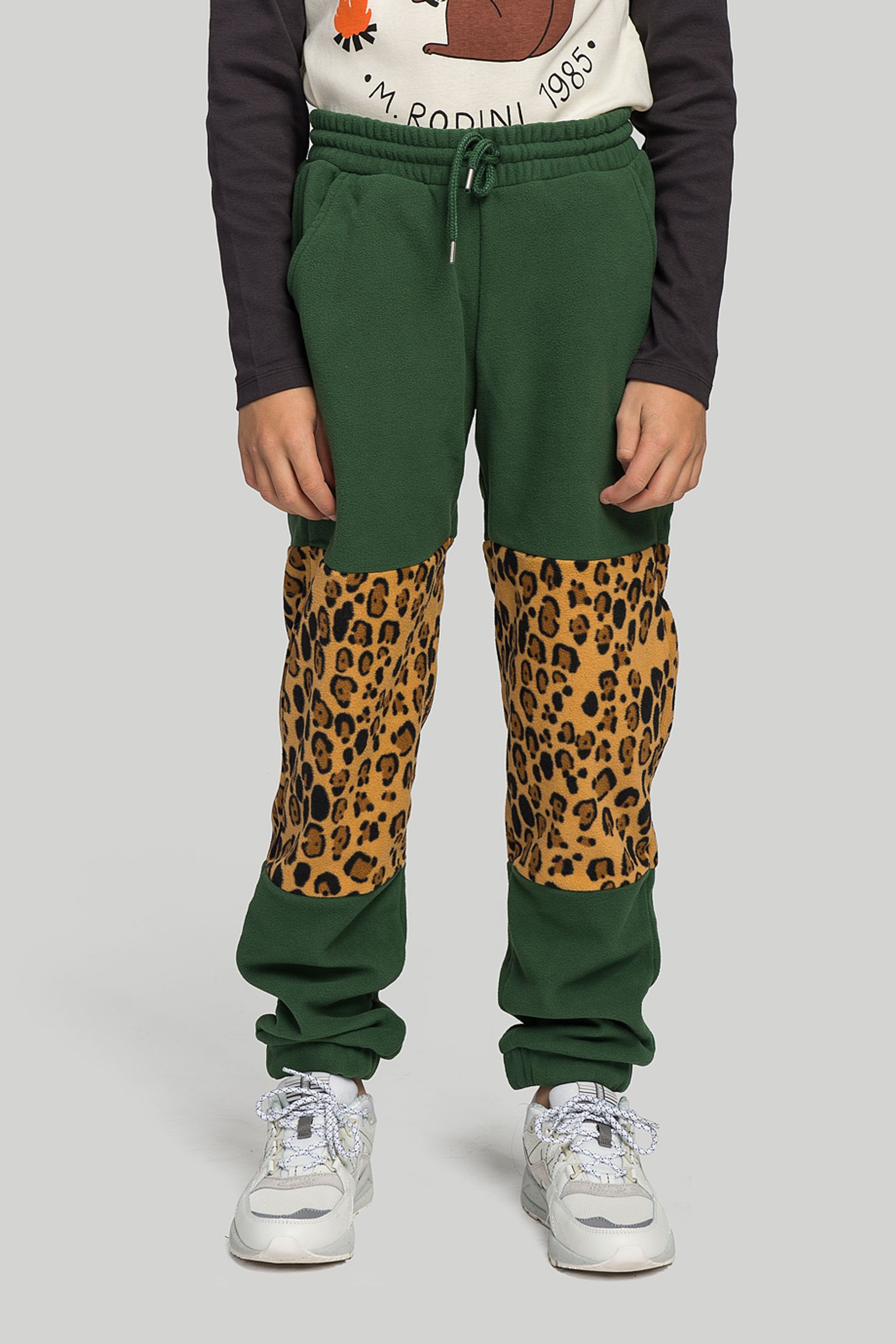 Спортивные брюки MINI RODINI KIDS Fleece panel trousers купити